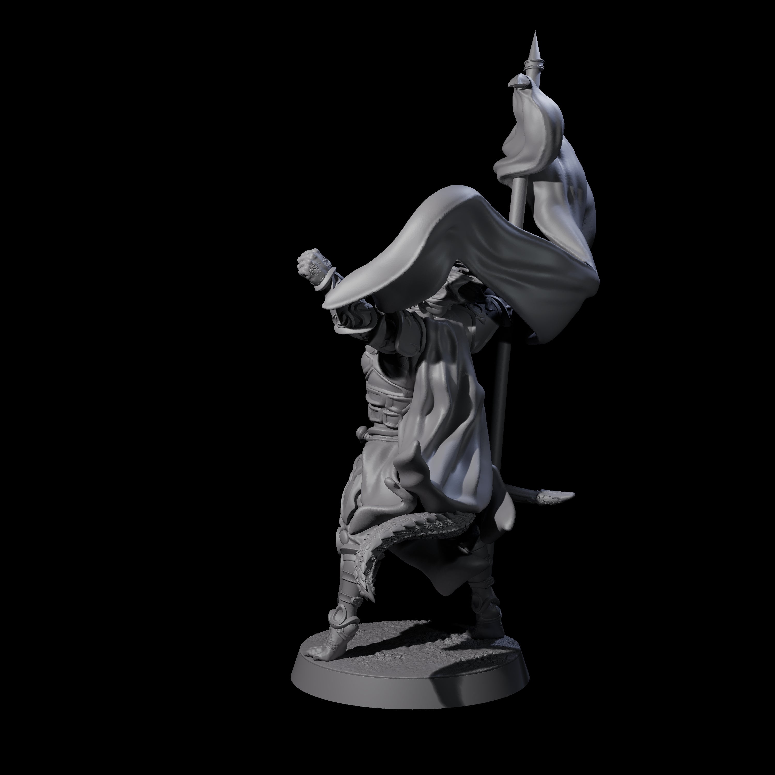 Valiant Dragonborn Crusader G Miniature for Dungeons and Dragons, Pathfinder or other TTRPGs