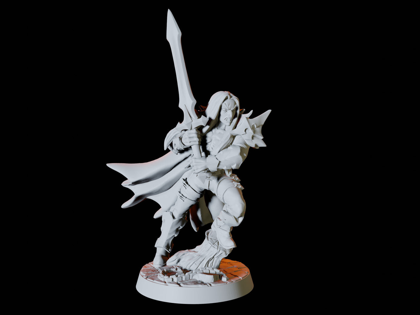 Vampire Army - Six Soldiers Miniature for Dungeons and Dragons, Pathfinder or other TTRPGs