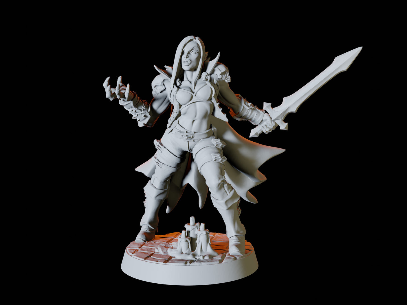 Vampire Army - Six Soldiers Miniature for Dungeons and Dragons, Pathfinder or other TTRPGs