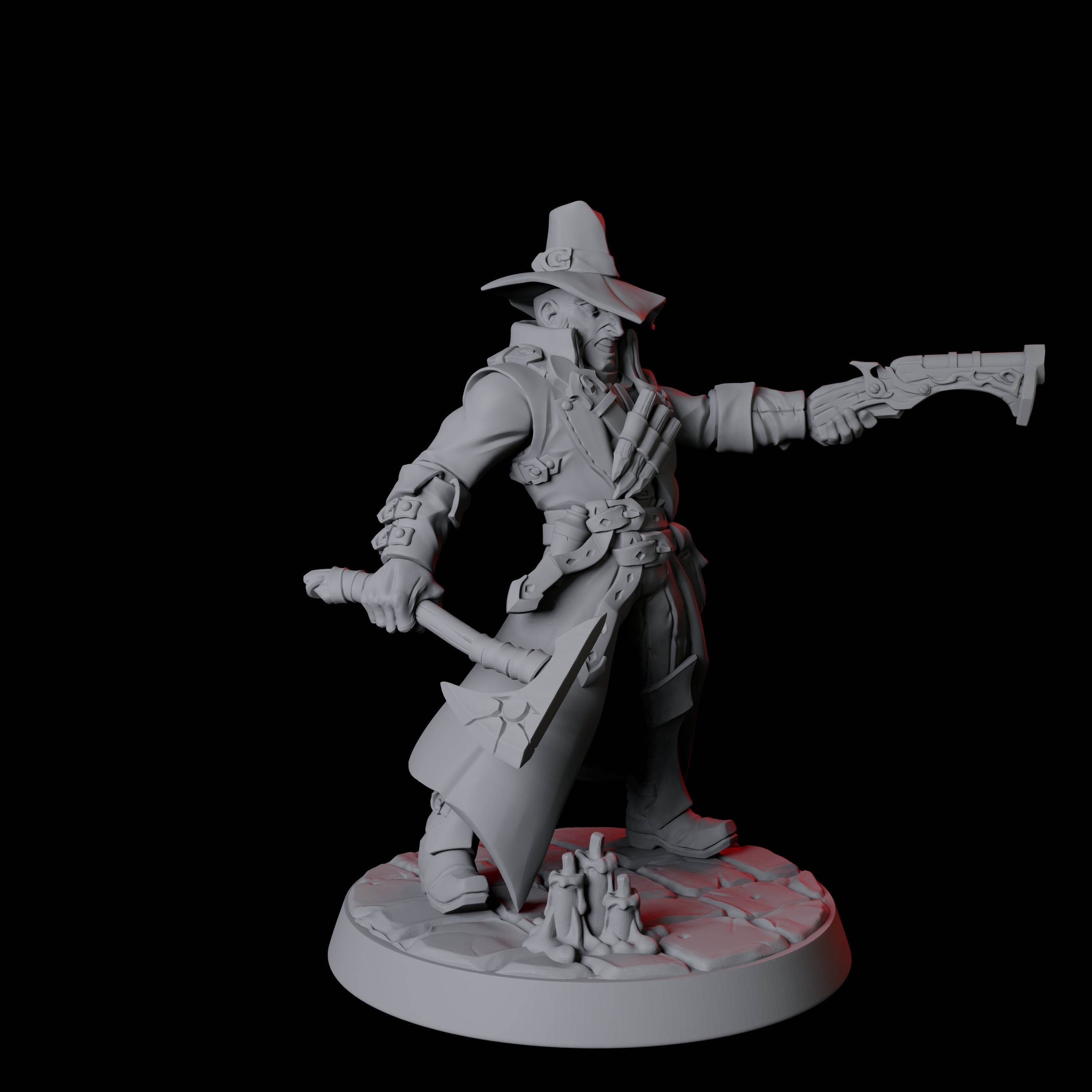 Vampire Hunter B Miniature for Dungeons and Dragons, Pathfinder or other TTRPGs