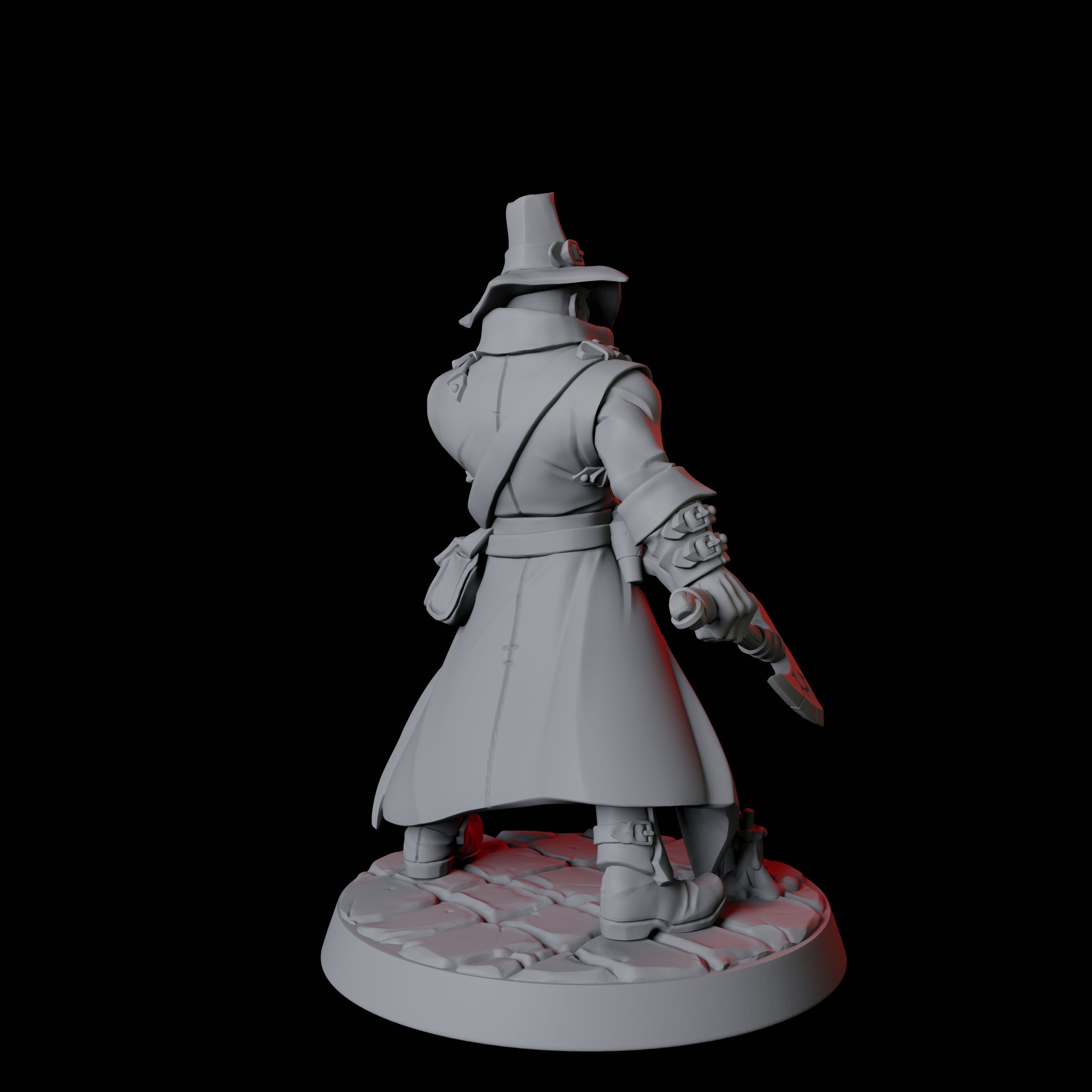Vampire Hunter B Miniature for Dungeons and Dragons, Pathfinder or other TTRPGs