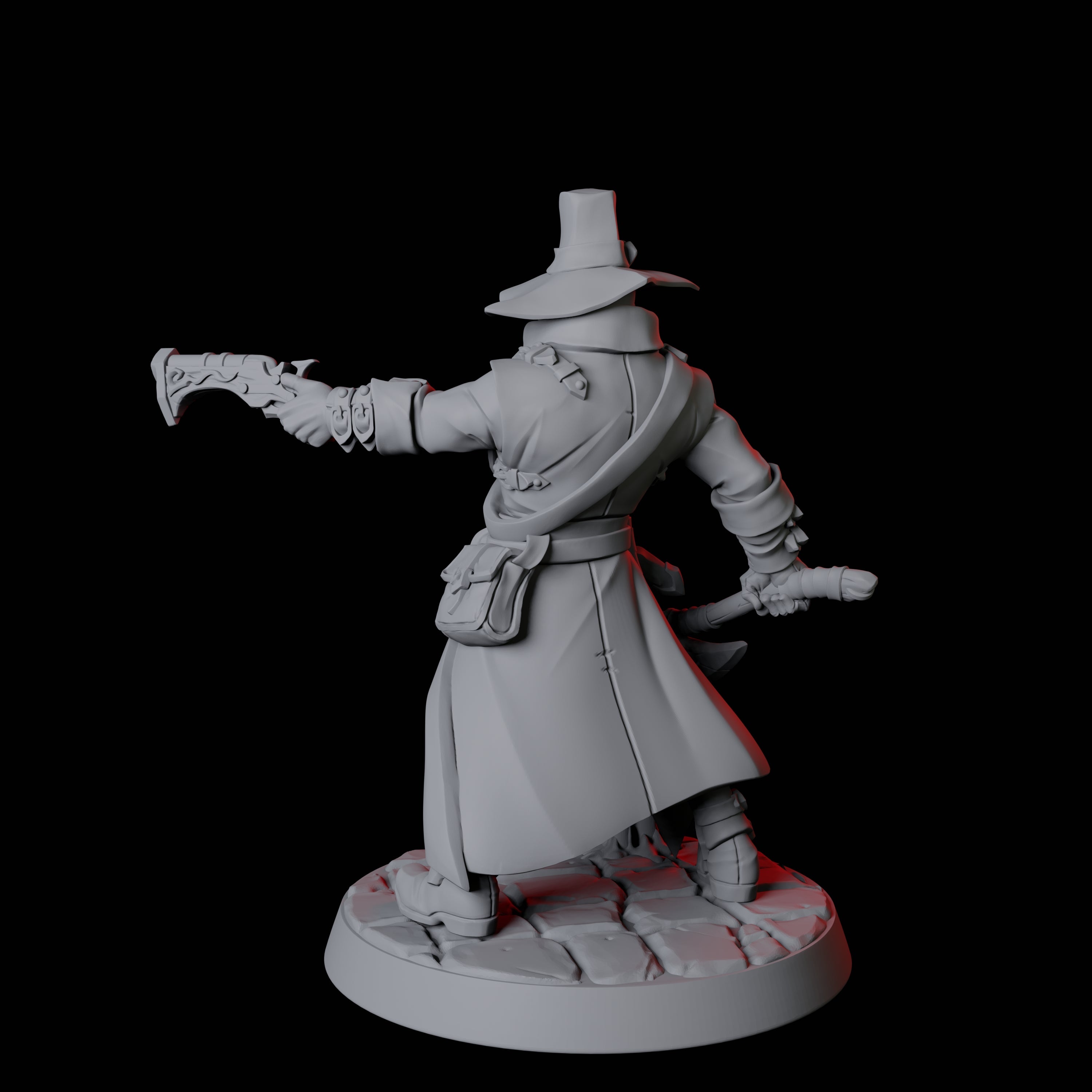 Vampire Hunter B Miniature for Dungeons and Dragons, Pathfinder or other TTRPGs