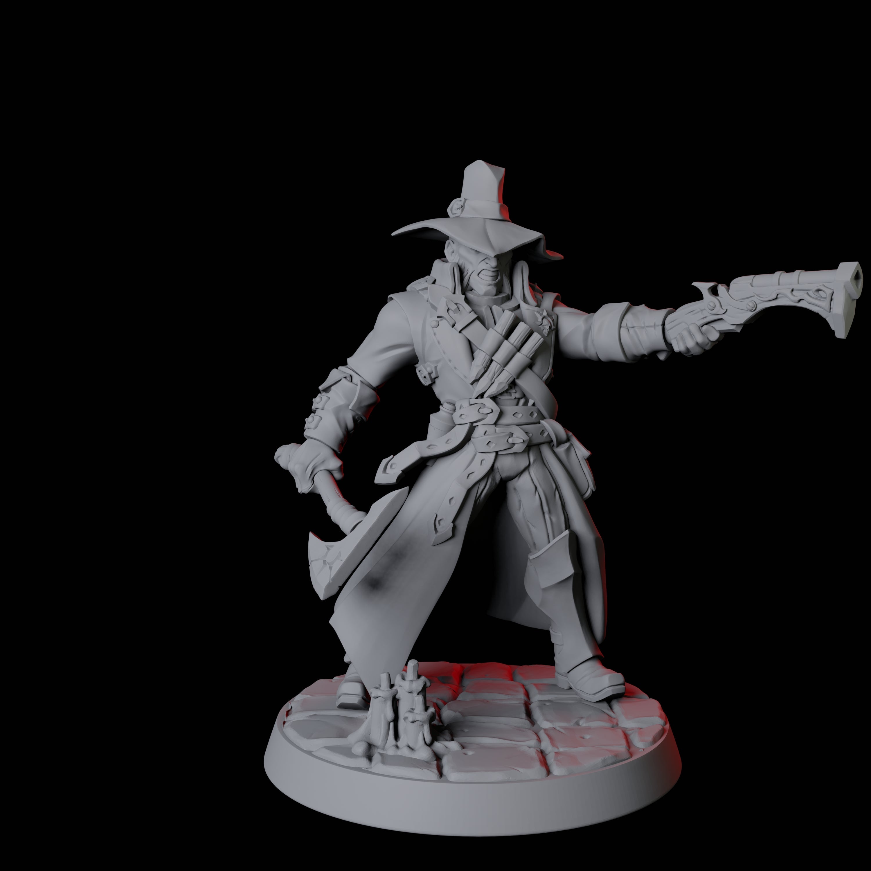 Vampire Hunter B Miniature for Dungeons and Dragons, Pathfinder or other TTRPGs