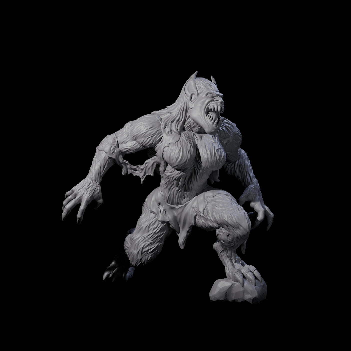 Vampire Hunter and the Hunted Miniature for Dungeons and Dragons, Pathfinder or other TTRPGs