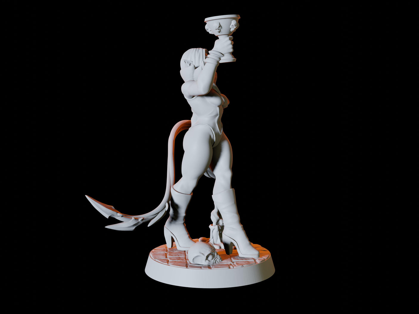 Vampire Pin-up Miniature for Dungeons and Dragons, Pathfinder or other TTRPGs