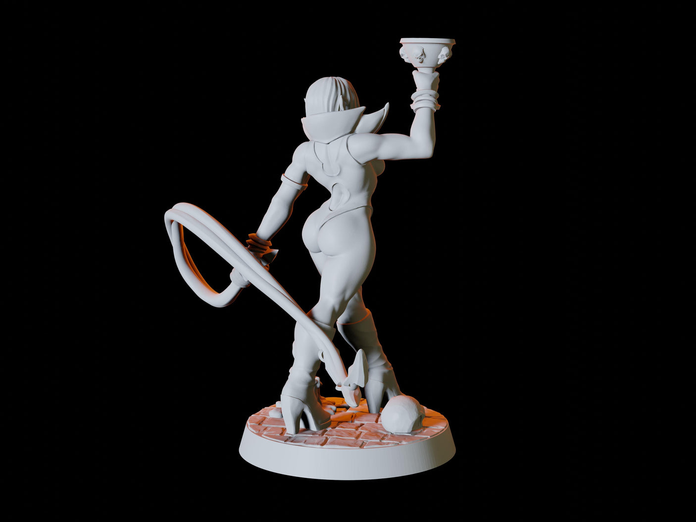 Vampire Pin-up Miniature for Dungeons and Dragons, Pathfinder or other TTRPGs