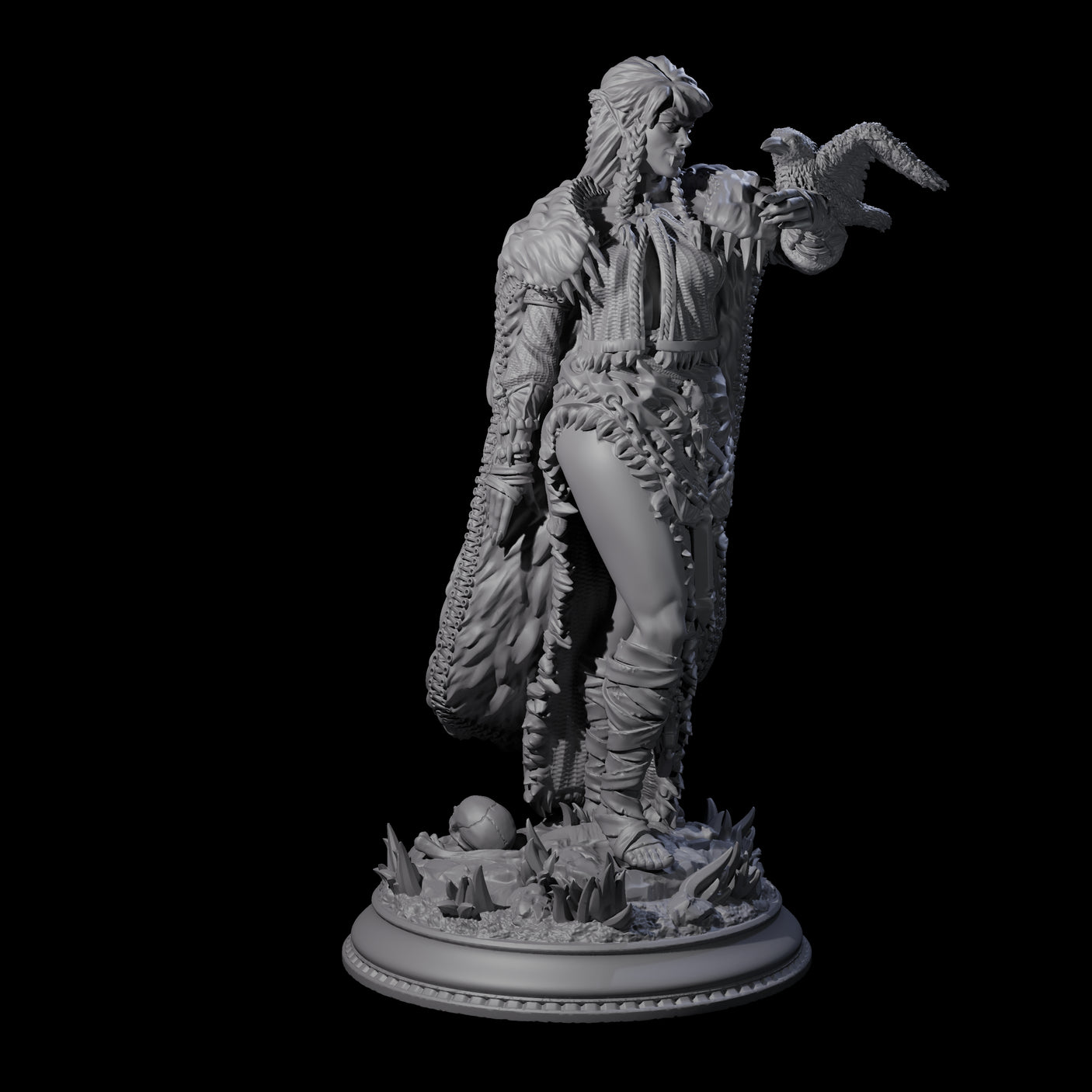 Vampire Raven Master Miniature for Dungeons and Dragons, Pathfinder or other TTRPGs
