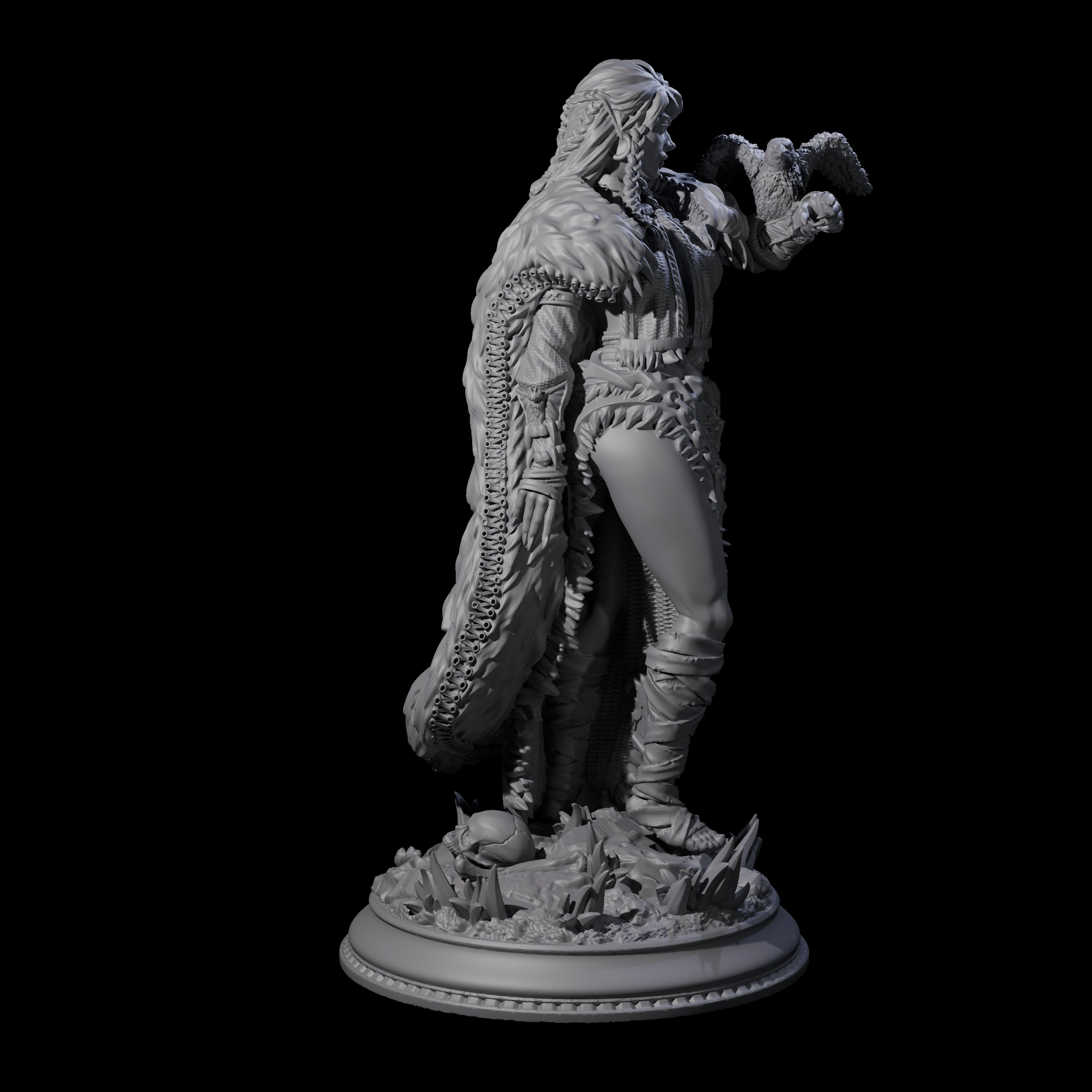 Vampire Raven Master Miniature for Dungeons and Dragons, Pathfinder or other TTRPGs