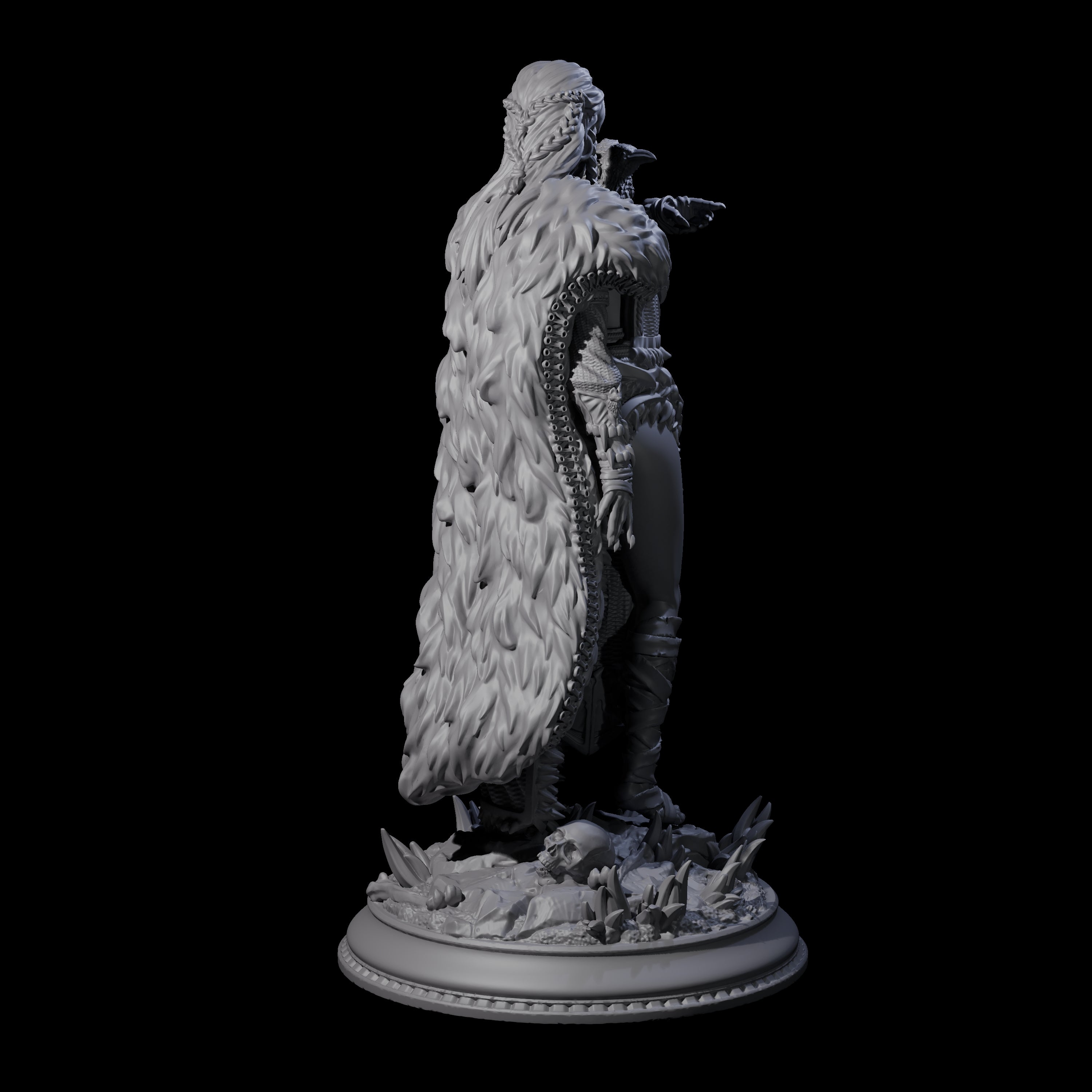 Vampire Raven Master Miniature for Dungeons and Dragons, Pathfinder or other TTRPGs