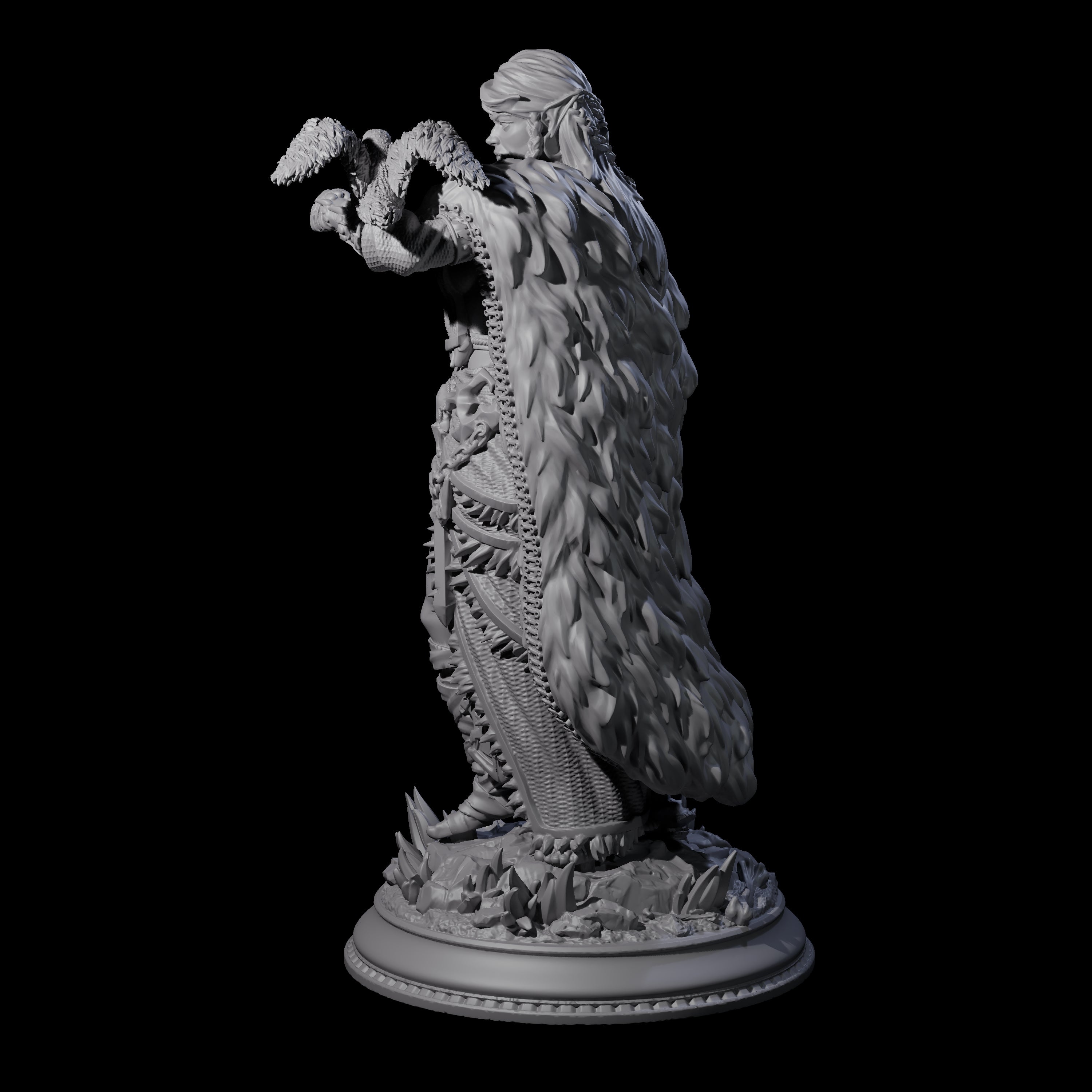 Vampire Raven Master Miniature for Dungeons and Dragons, Pathfinder or other TTRPGs