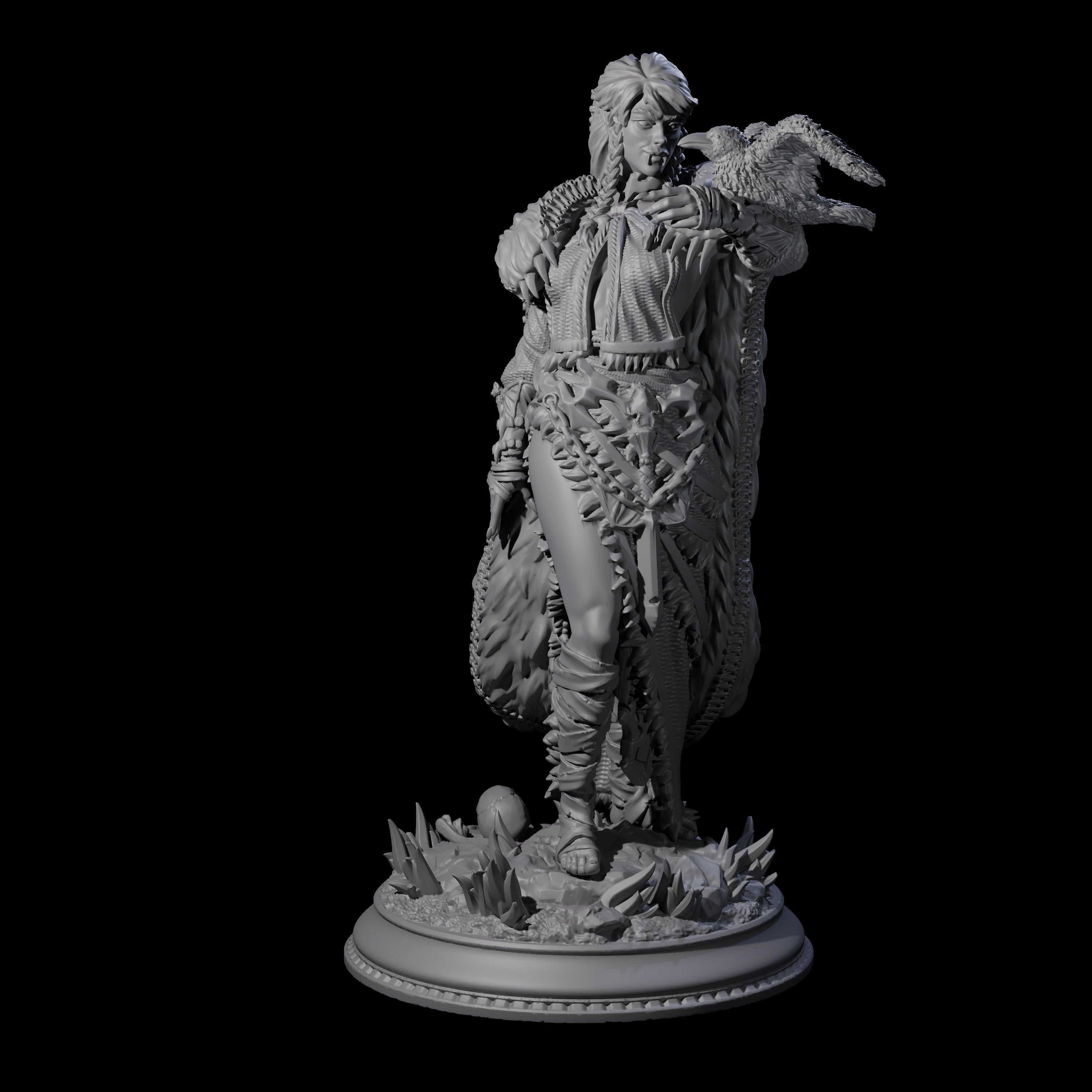 Vampire Raven Master Miniature for Dungeons and Dragons, Pathfinder or other TTRPGs