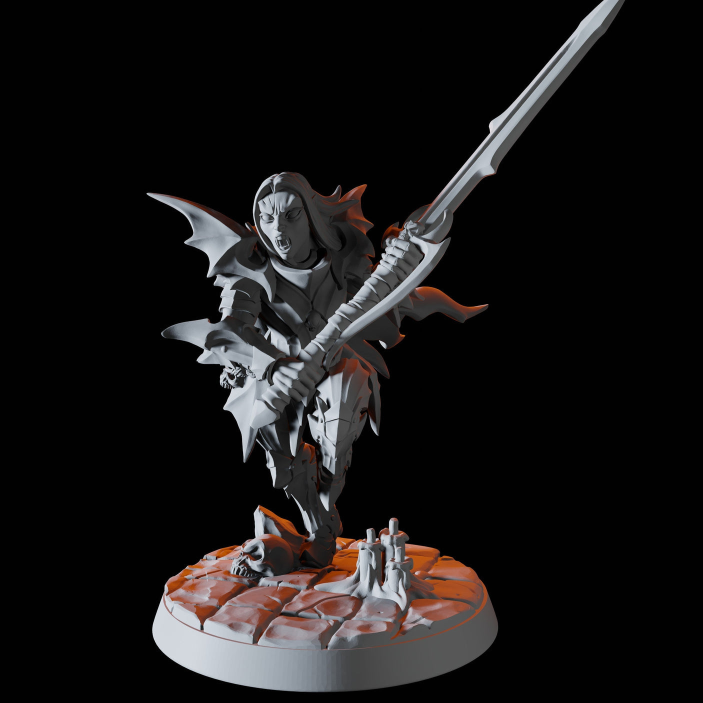 Vampire Spawn E Miniature for Dungeons and Dragons, Pathfinder or other TTRPGs