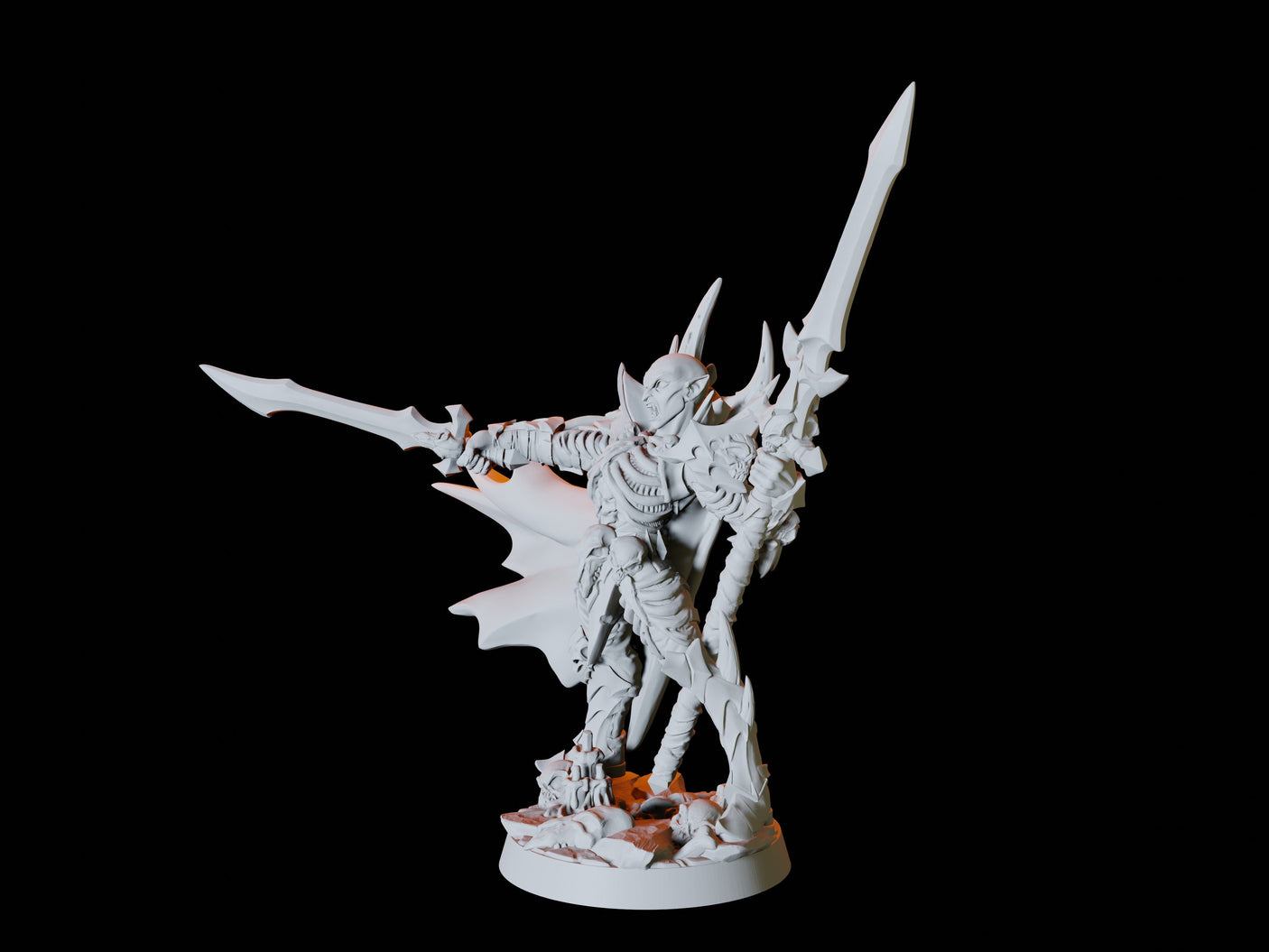 Vampire Warrior Miniature for Dungeons and Dragons, Pathfinder or other TTRPGs