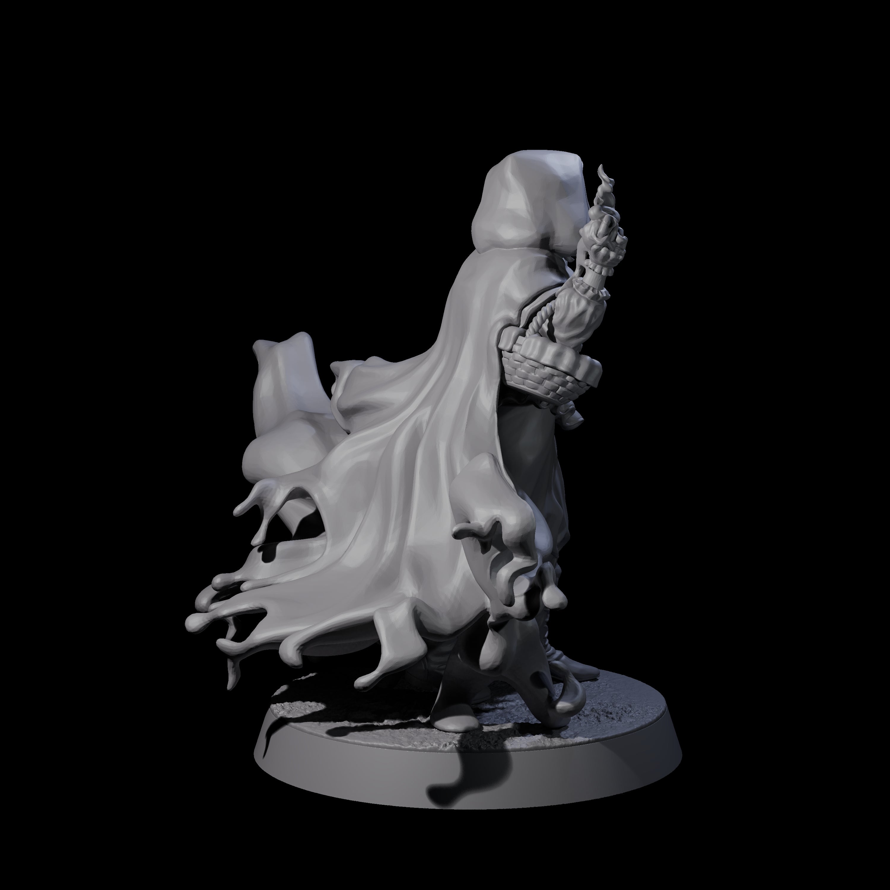 Vampiric Red Riding Hood Miniature for Dungeons and Dragons, Pathfinder or other TTRPGs