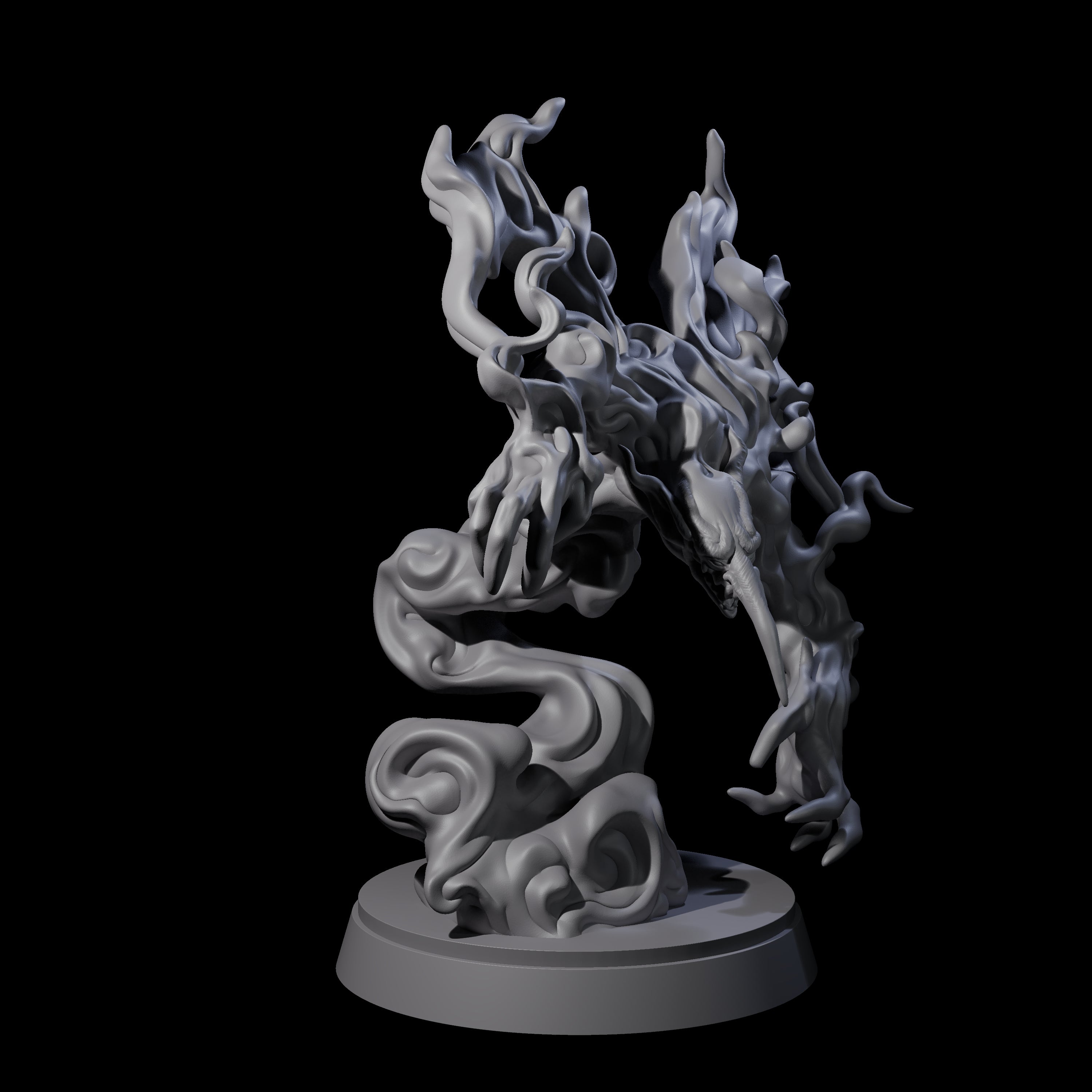 Vaporous Smoke Mephit Miniature for Dungeons and Dragons, Pathfinder or other TTRPGs