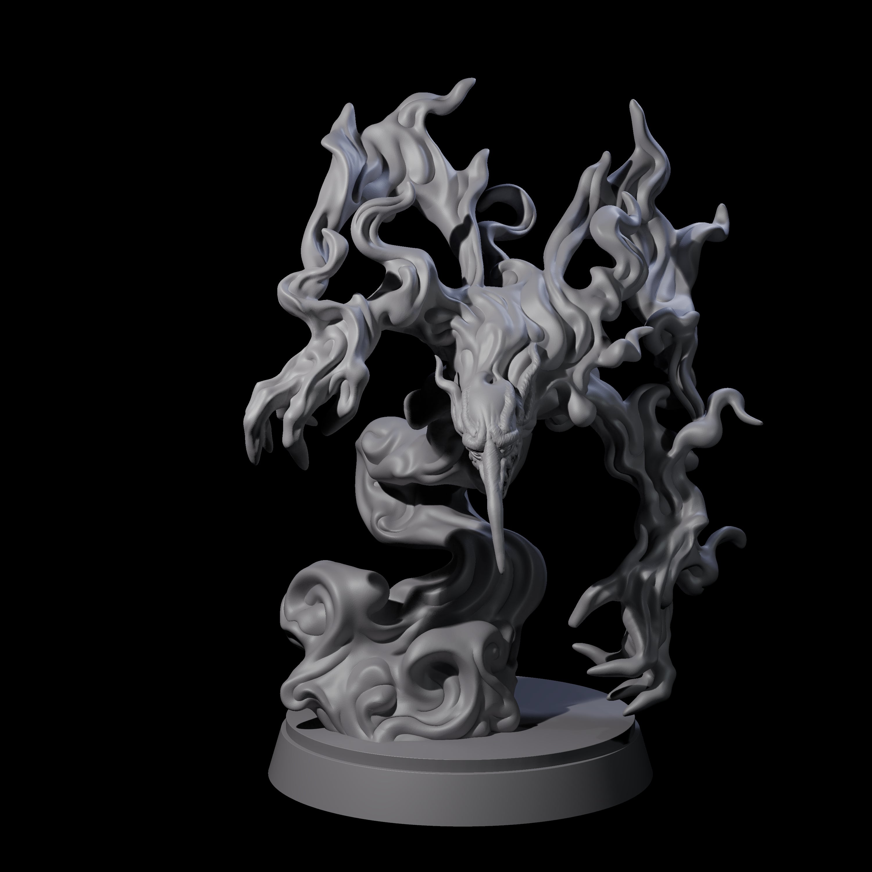 Vaporous Smoke Mephit Miniature for Dungeons and Dragons, Pathfinder or other TTRPGs