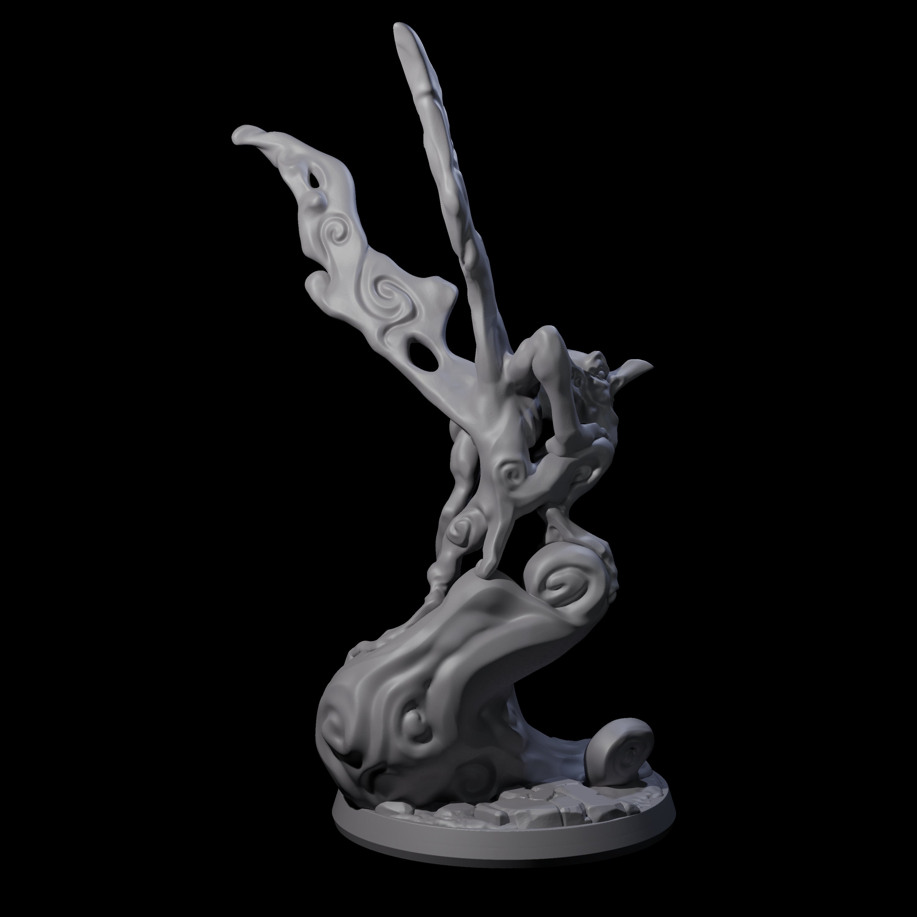 Vaporous Steam Mephit Miniature for Dungeons and Dragons, Pathfinder or other TTRPGs