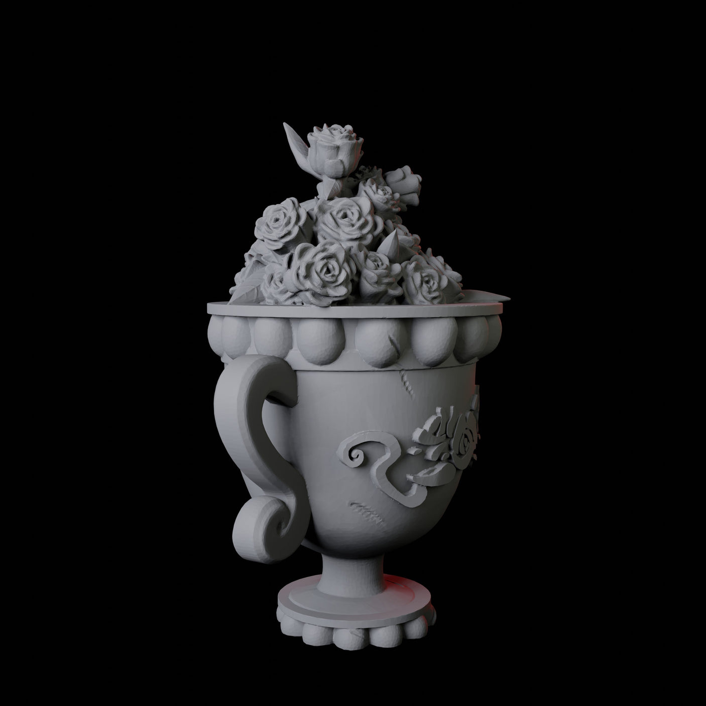 Vase with Flowers Miniature for Dungeons and Dragons, Pathfinder or other TTRPGs