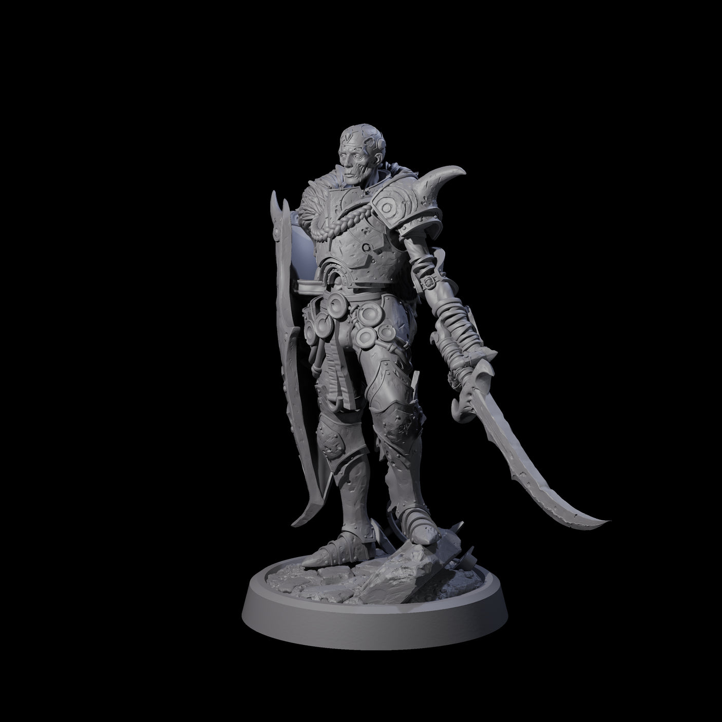 Vayne - Menacing Death Knight Undead Miniature for Dungeons and Dragons, Pathfinder or other TTRPGs