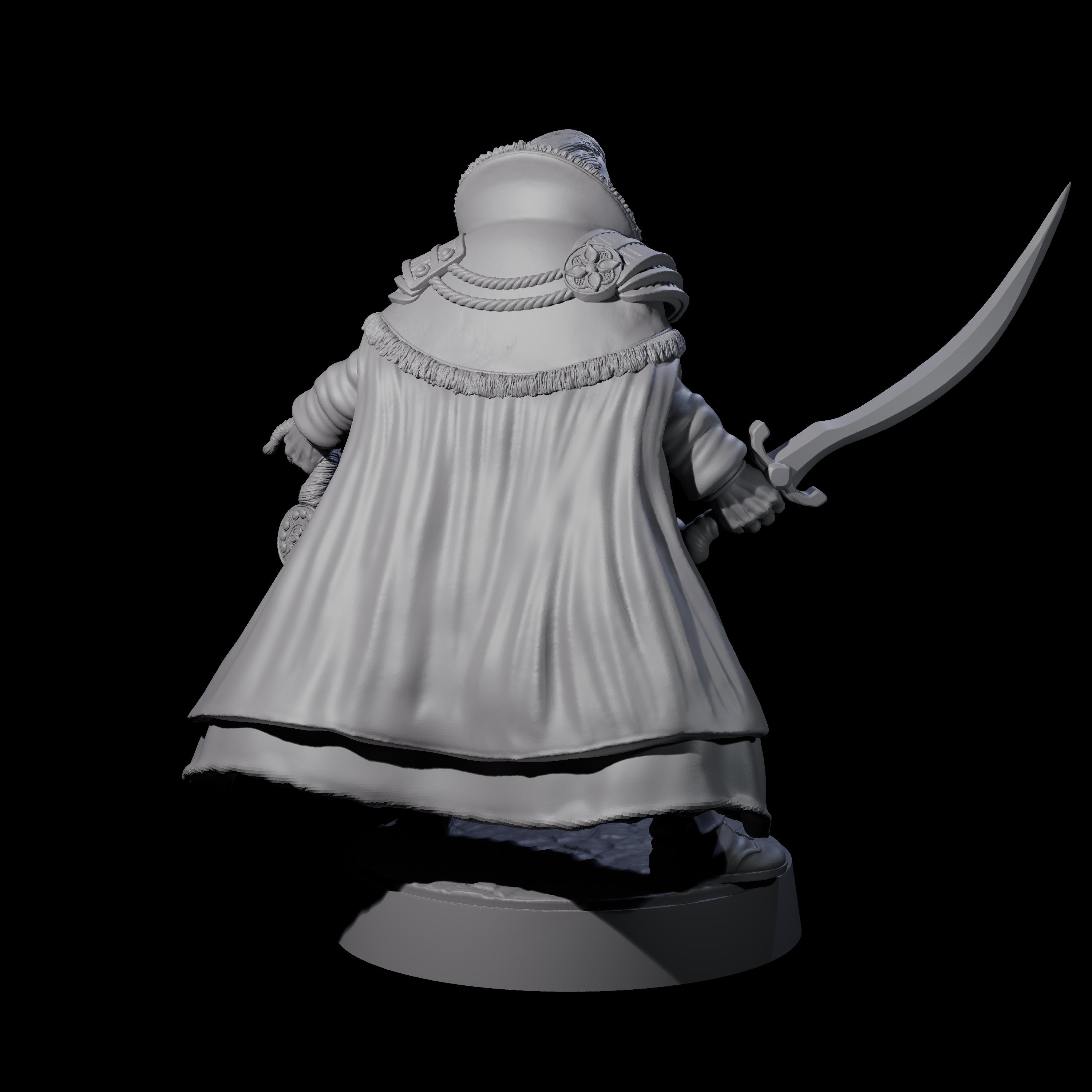 Vazano - Mercenary Company Captain Miniature for Dungeons and Dragons, Pathfinder or other TTRPGs