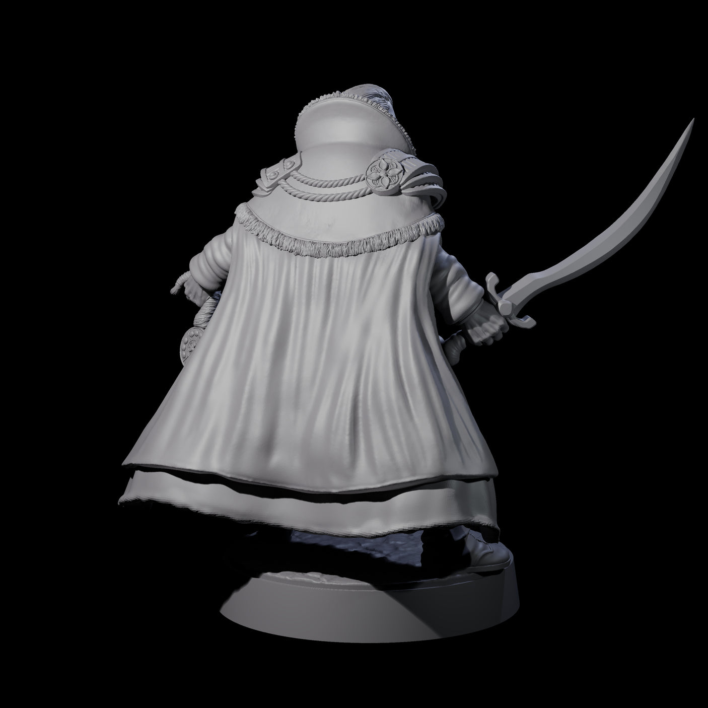 Vazano - Mercenary Company Captain Miniature for Dungeons and Dragons, Pathfinder or other TTRPGs