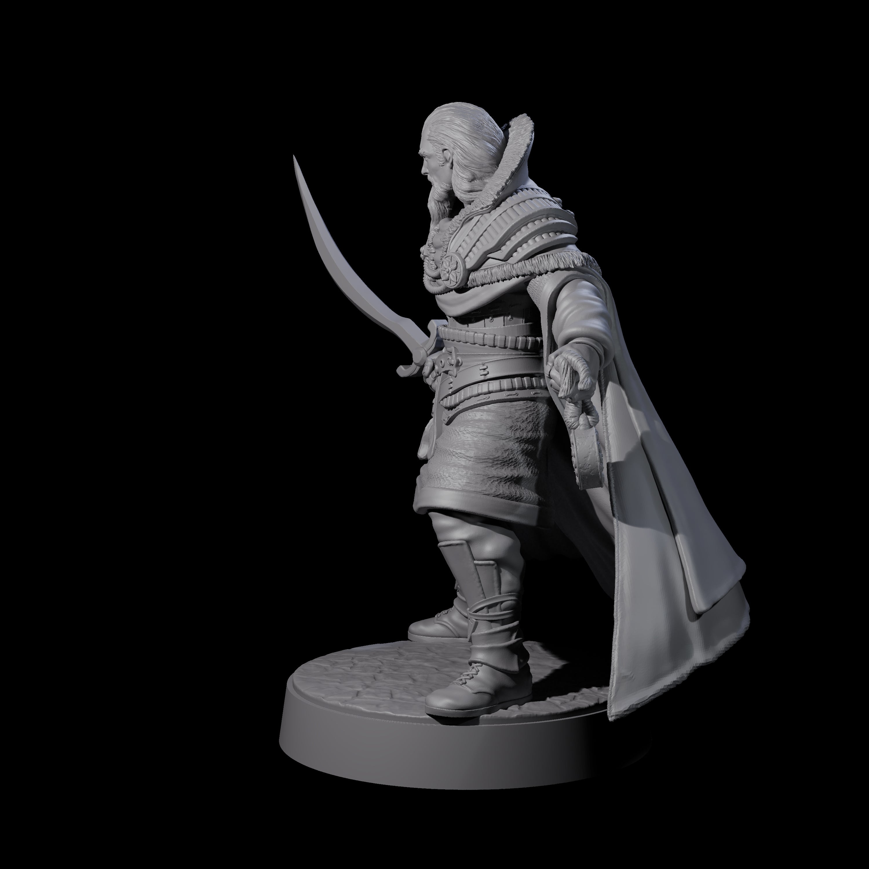 Vazano - Mercenary Company Captain Miniature for Dungeons and Dragons, Pathfinder or other TTRPGs