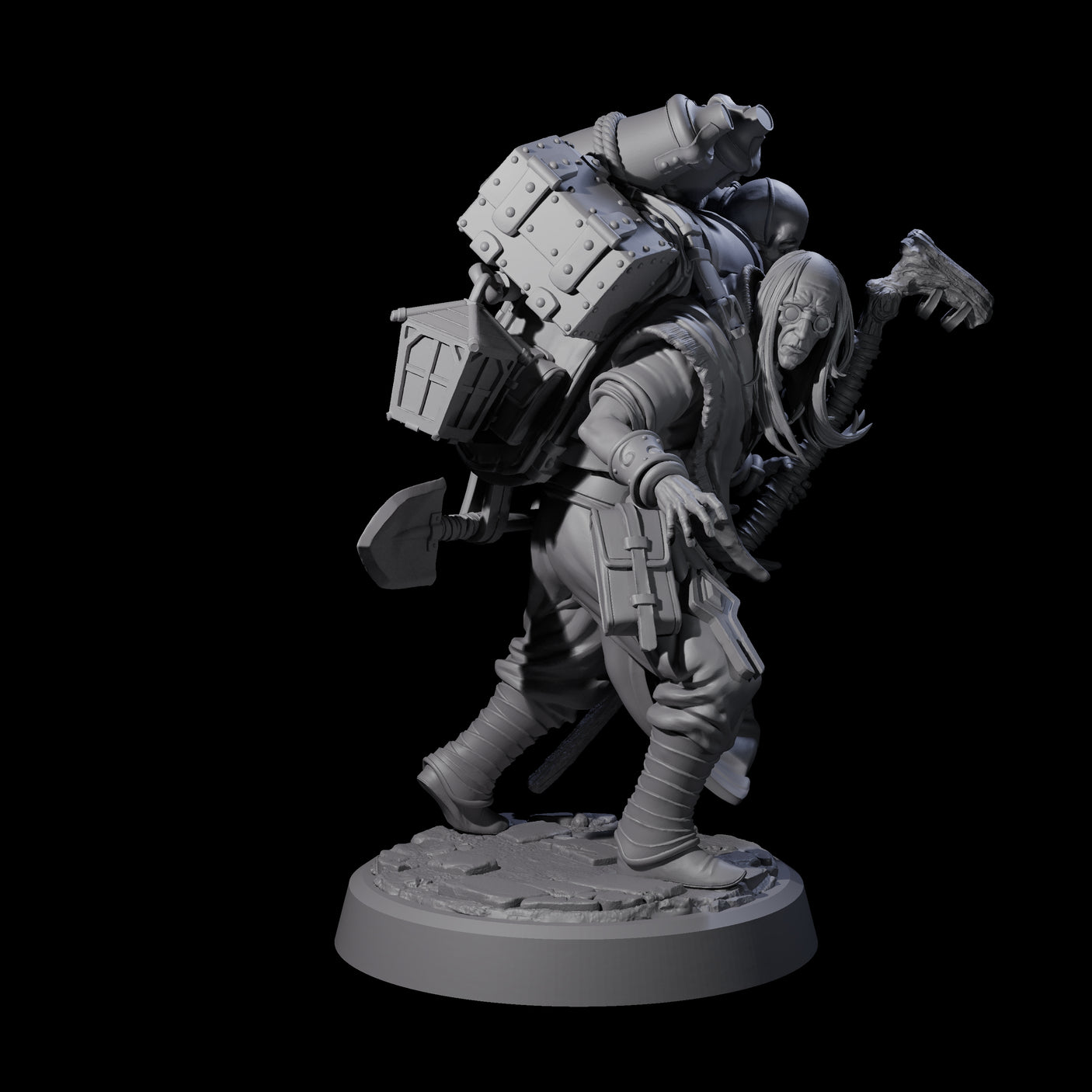 Veteran Graverobber Human Warrior Miniature for Dungeons and Dragons, Pathfinder or other TTRPGs