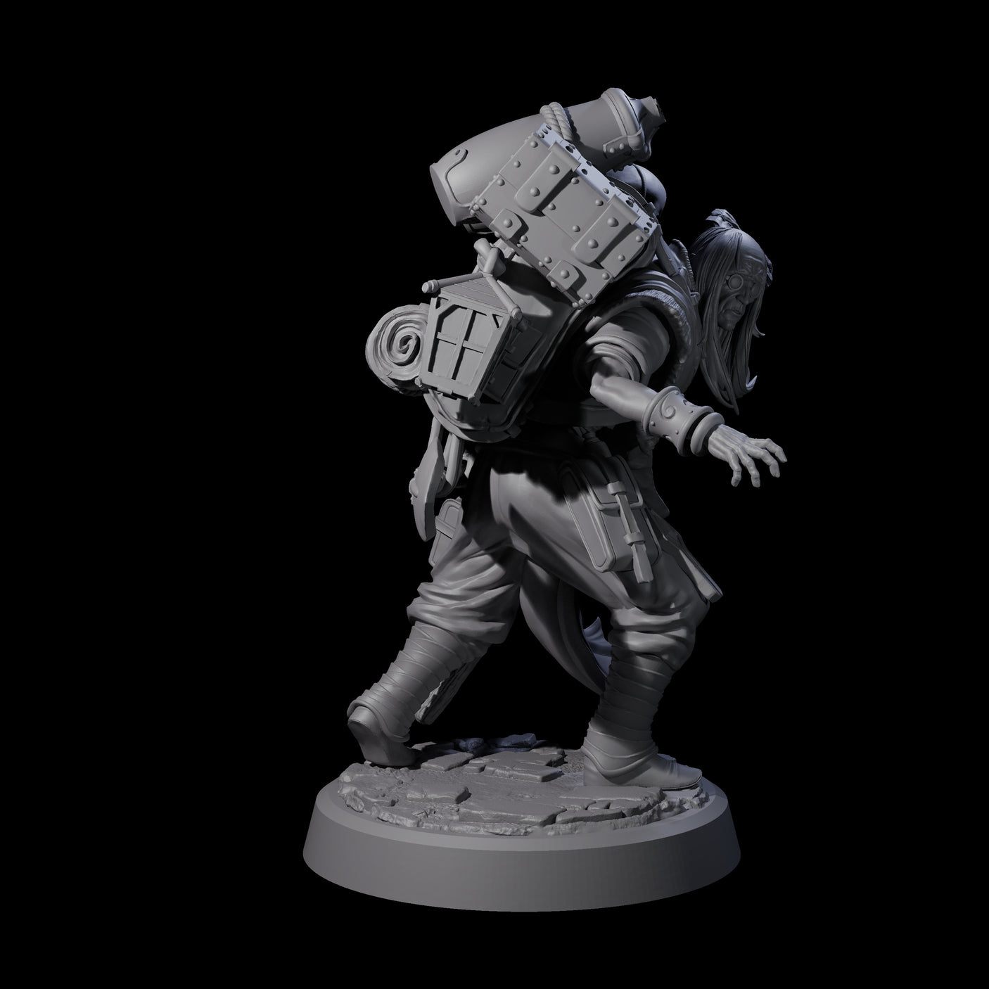 Veteran Graverobber Human Warrior Miniature for Dungeons and Dragons, Pathfinder or other TTRPGs