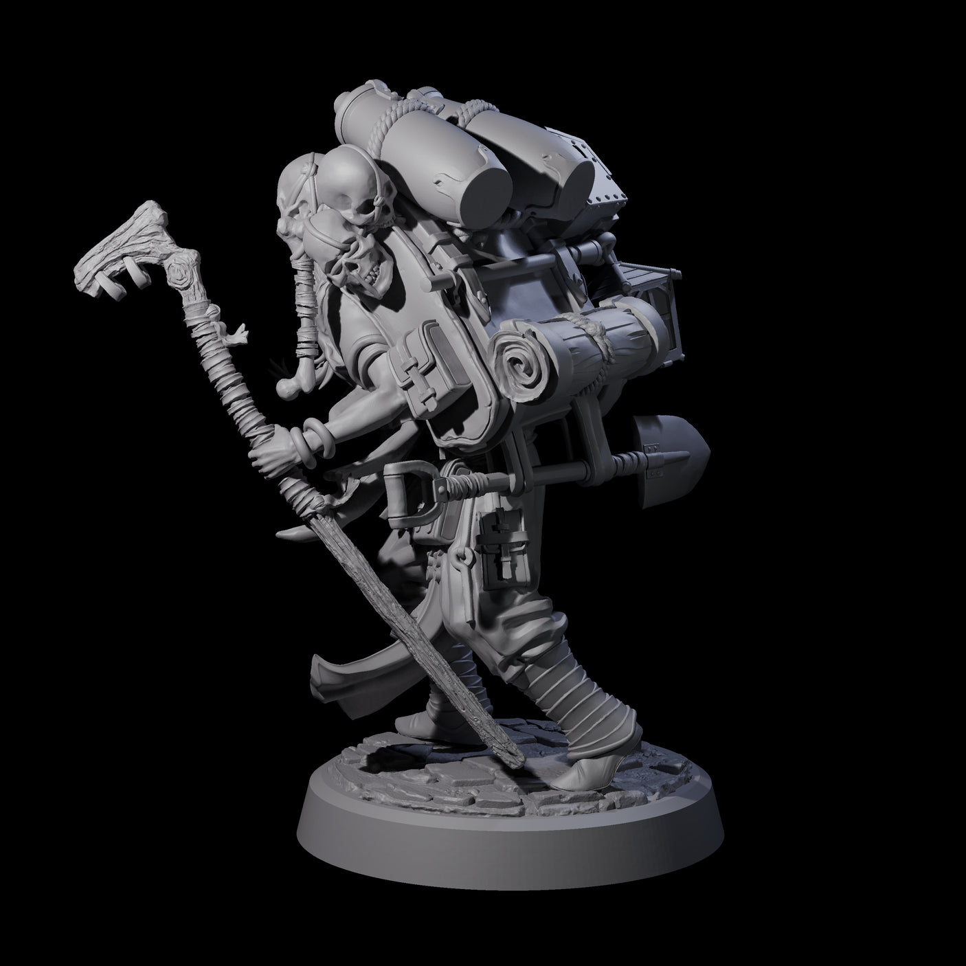Veteran Graverobber Human Warrior Miniature for Dungeons and Dragons, Pathfinder or other TTRPGs