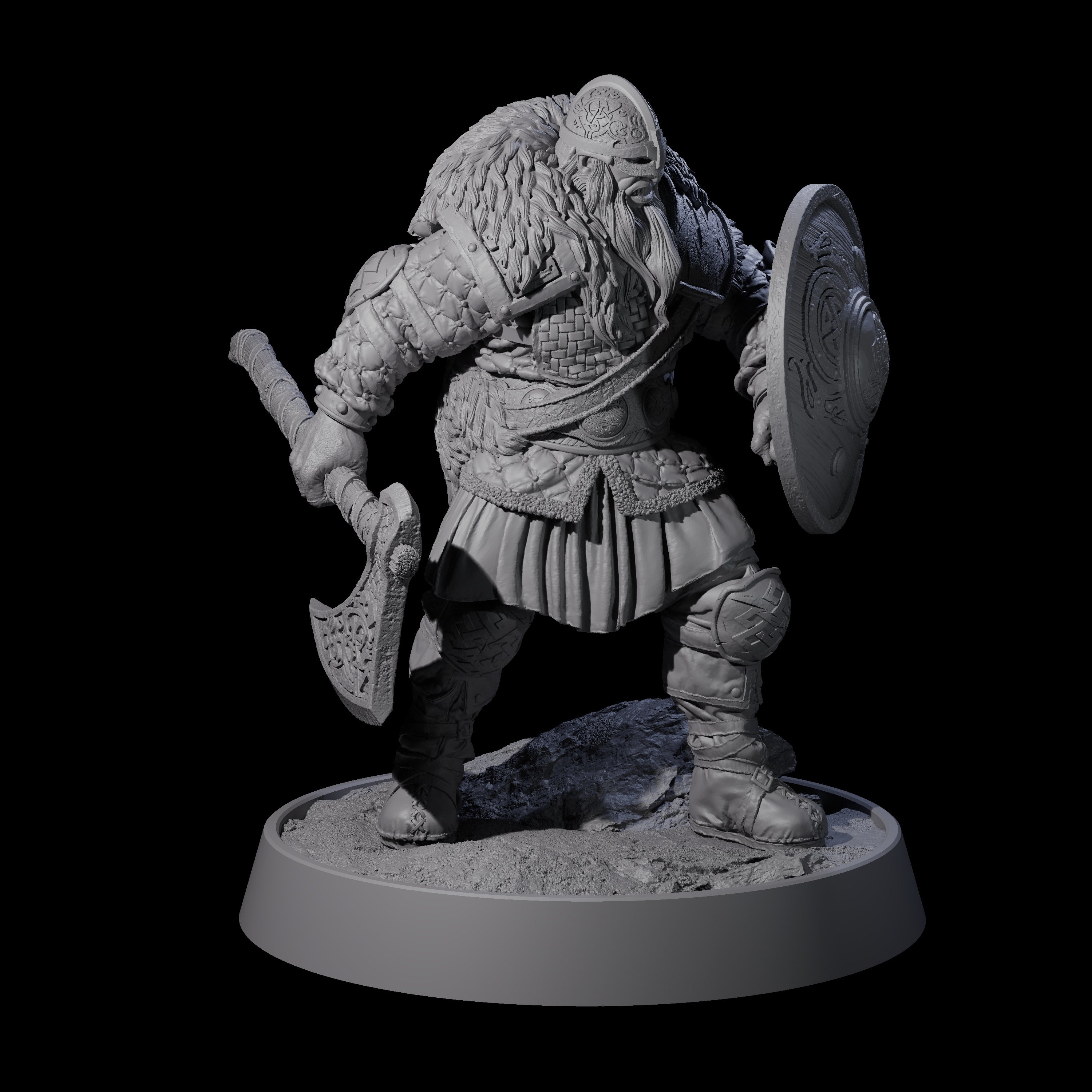 Veteran Viking Warrior A Miniature for Dungeons and Dragons, Pathfinder or other TTRPGs