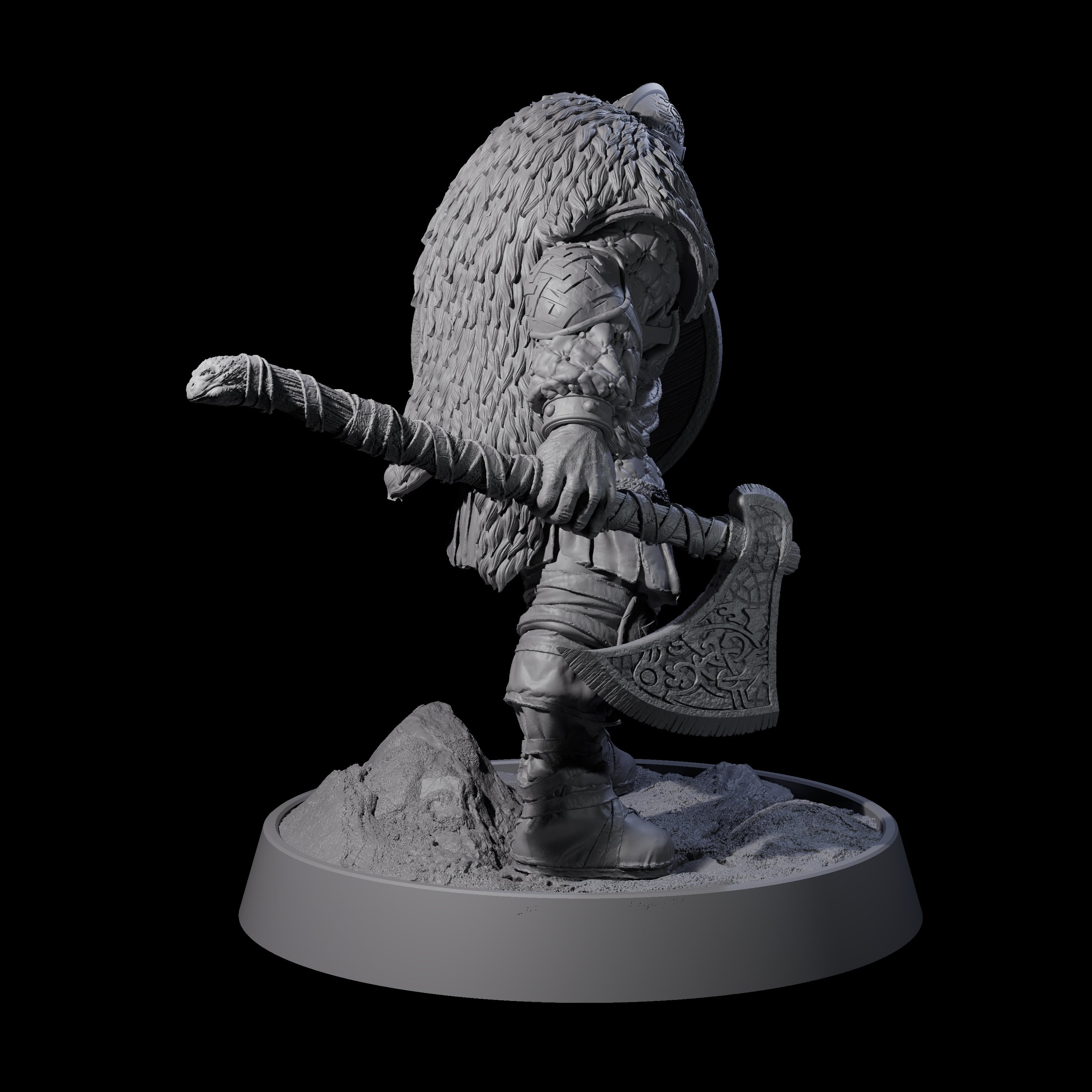 Veteran Viking Warrior A Miniature for Dungeons and Dragons, Pathfinder or other TTRPGs