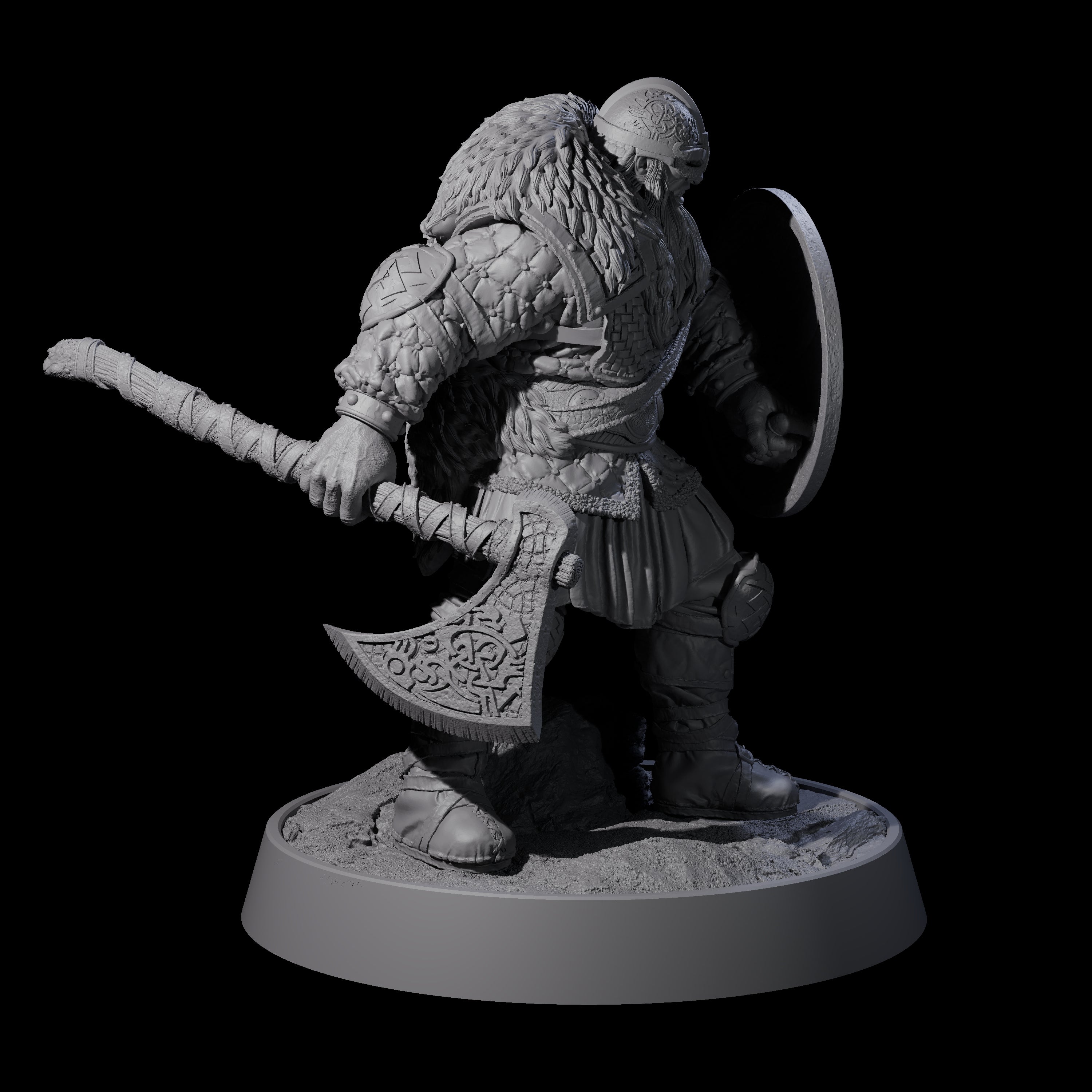 Veteran Viking Warrior A Miniature for Dungeons and Dragons, Pathfinder or other TTRPGs