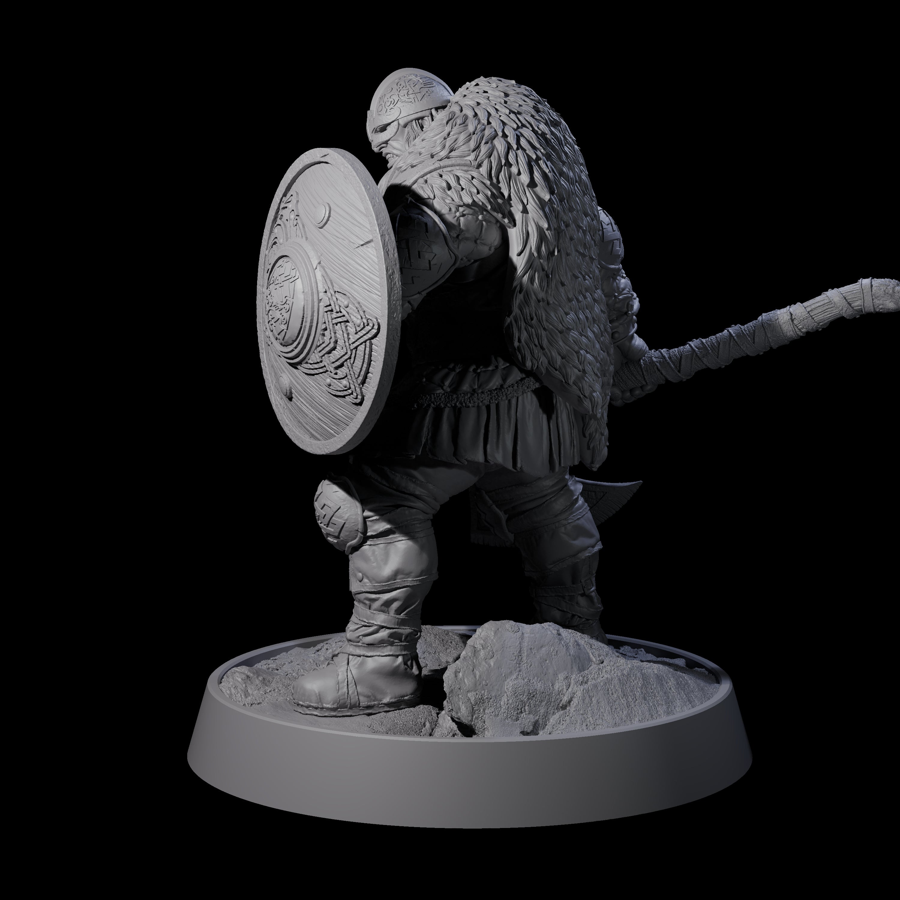 Veteran Viking Warrior A Miniature for Dungeons and Dragons, Pathfinder or other TTRPGs