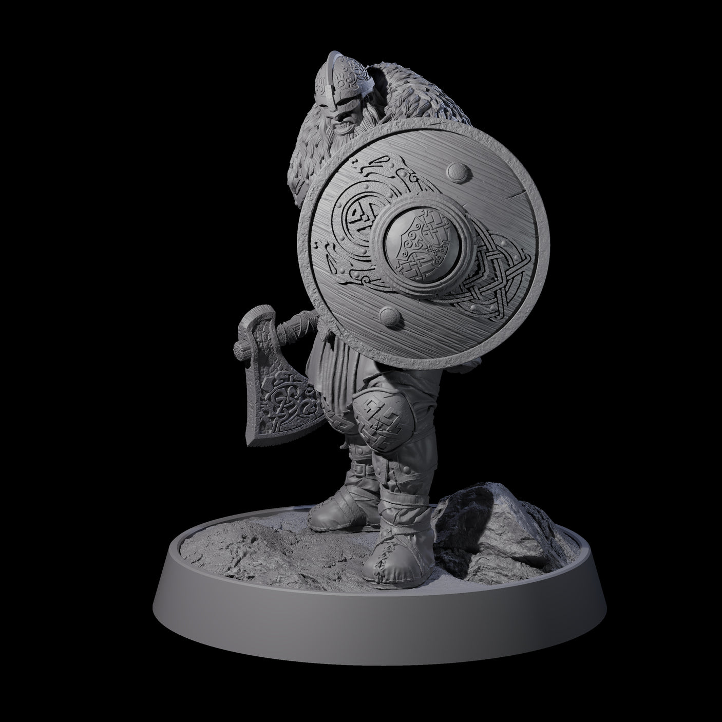 Veteran Viking Warrior A Miniature for Dungeons and Dragons, Pathfinder or other TTRPGs