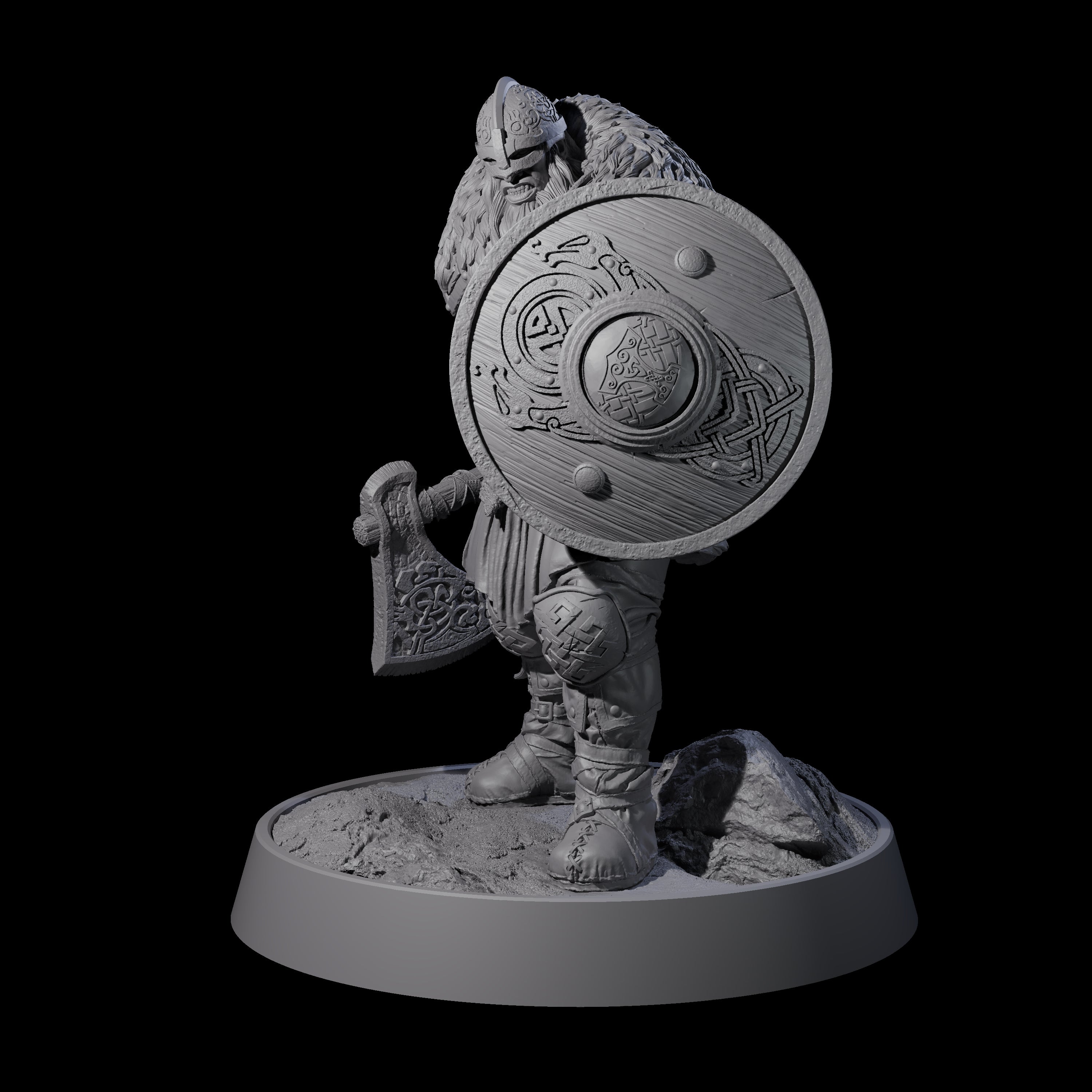 Veteran Viking Warrior A Miniature for Dungeons and Dragons, Pathfinder or other TTRPGs