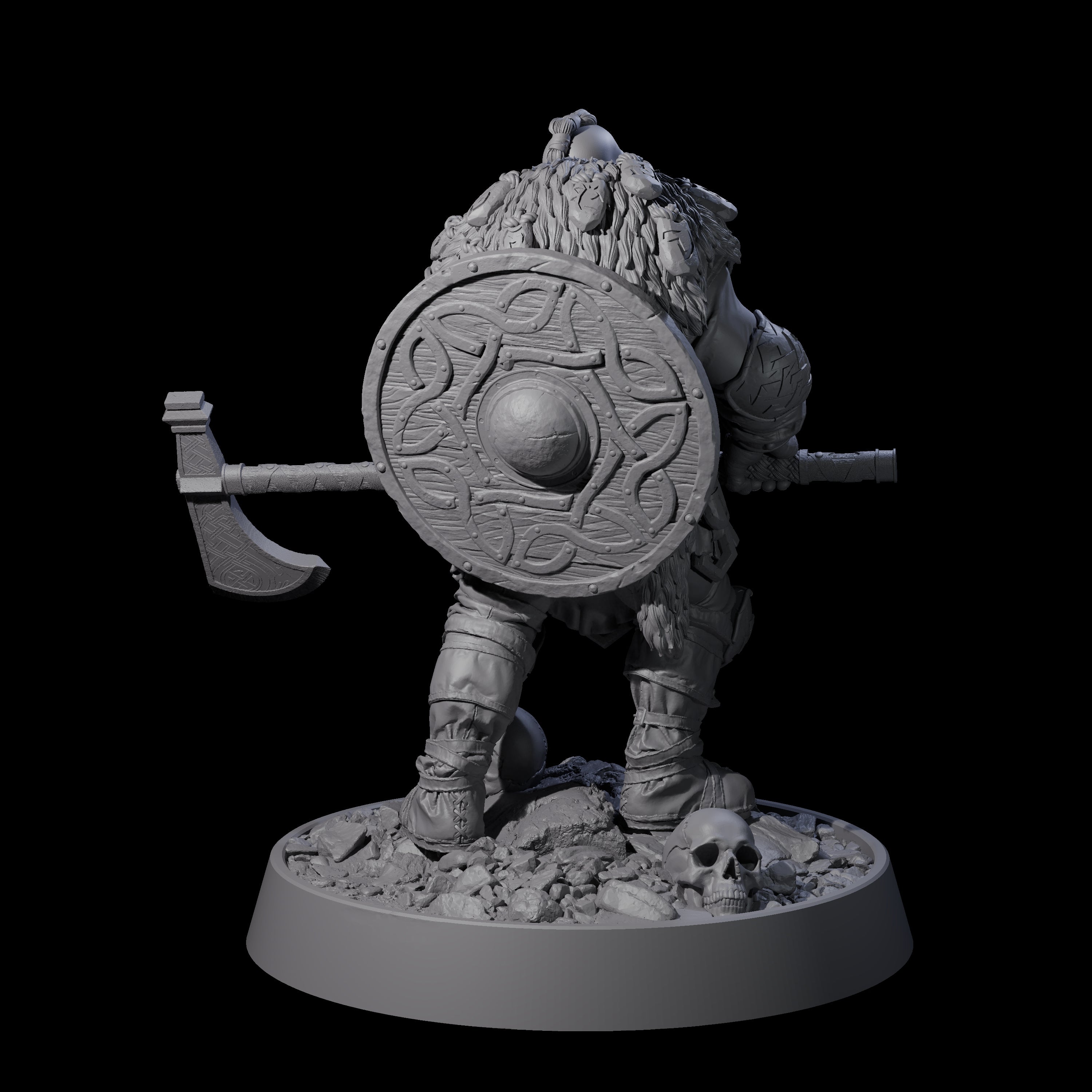Veteran Viking Warrior B Miniature for Dungeons and Dragons, Pathfinder or other TTRPGs