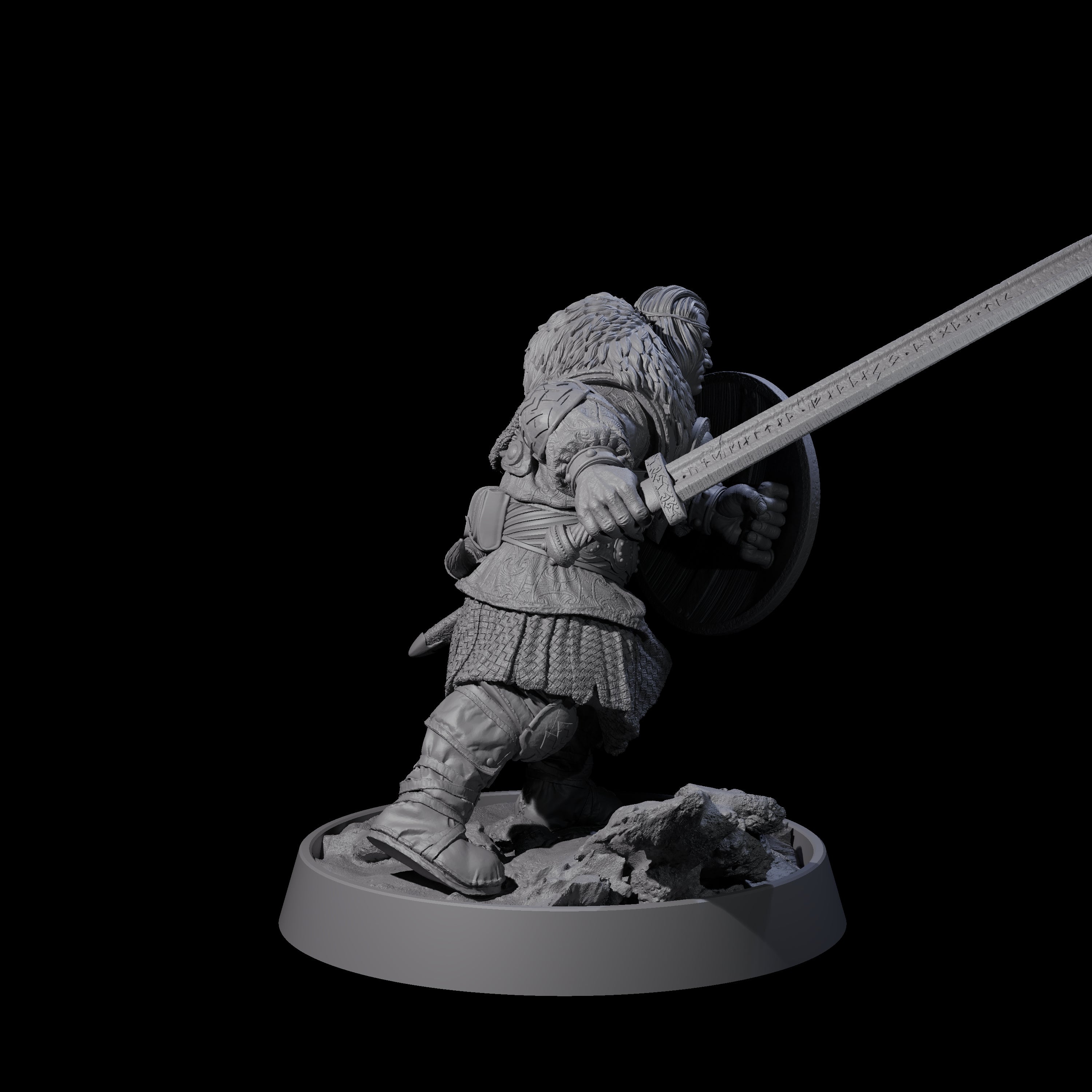 Veteran Viking Warrior C Miniature for Dungeons and Dragons, Pathfinder or other TTRPGs