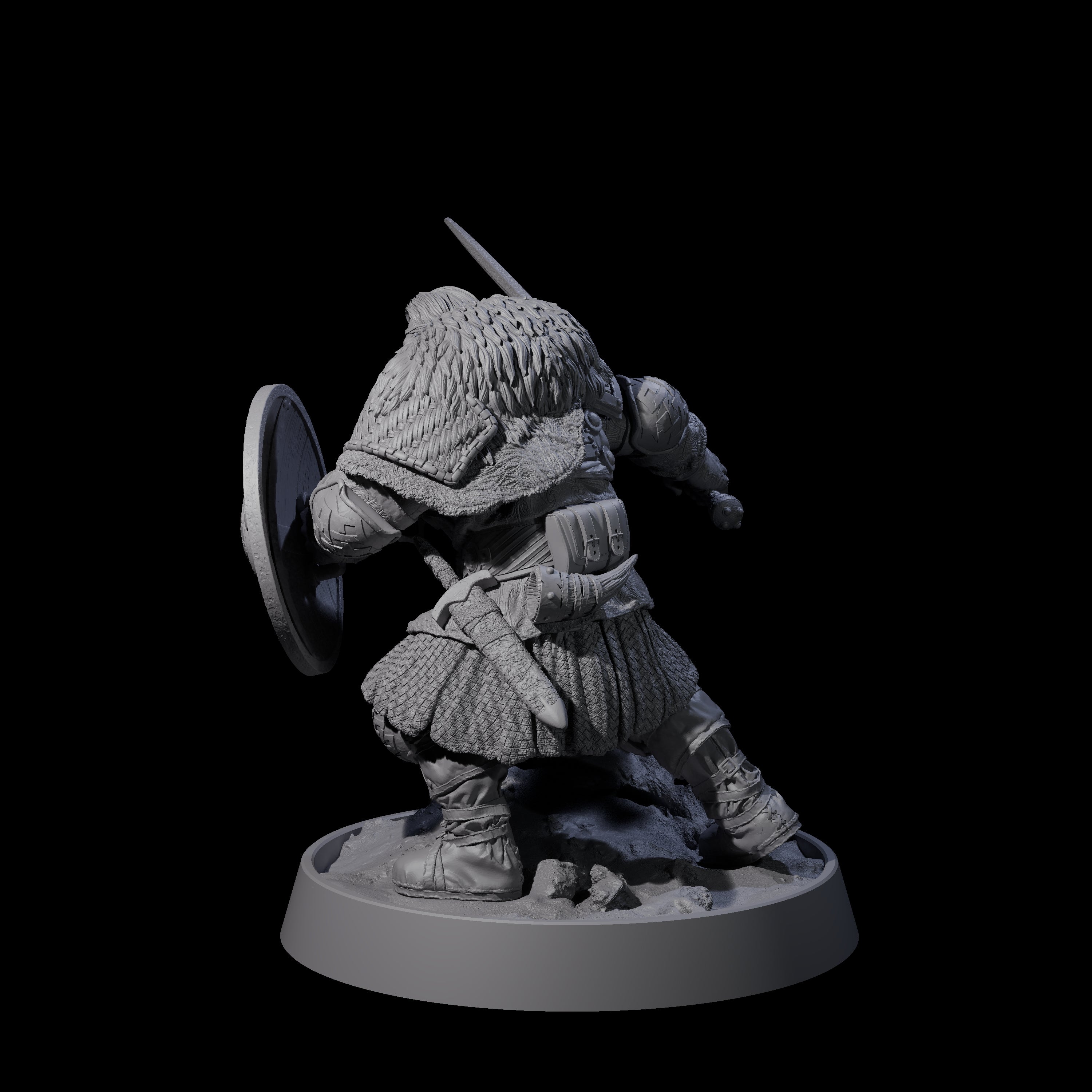 Veteran Viking Warrior C Miniature for Dungeons and Dragons, Pathfinder or other TTRPGs