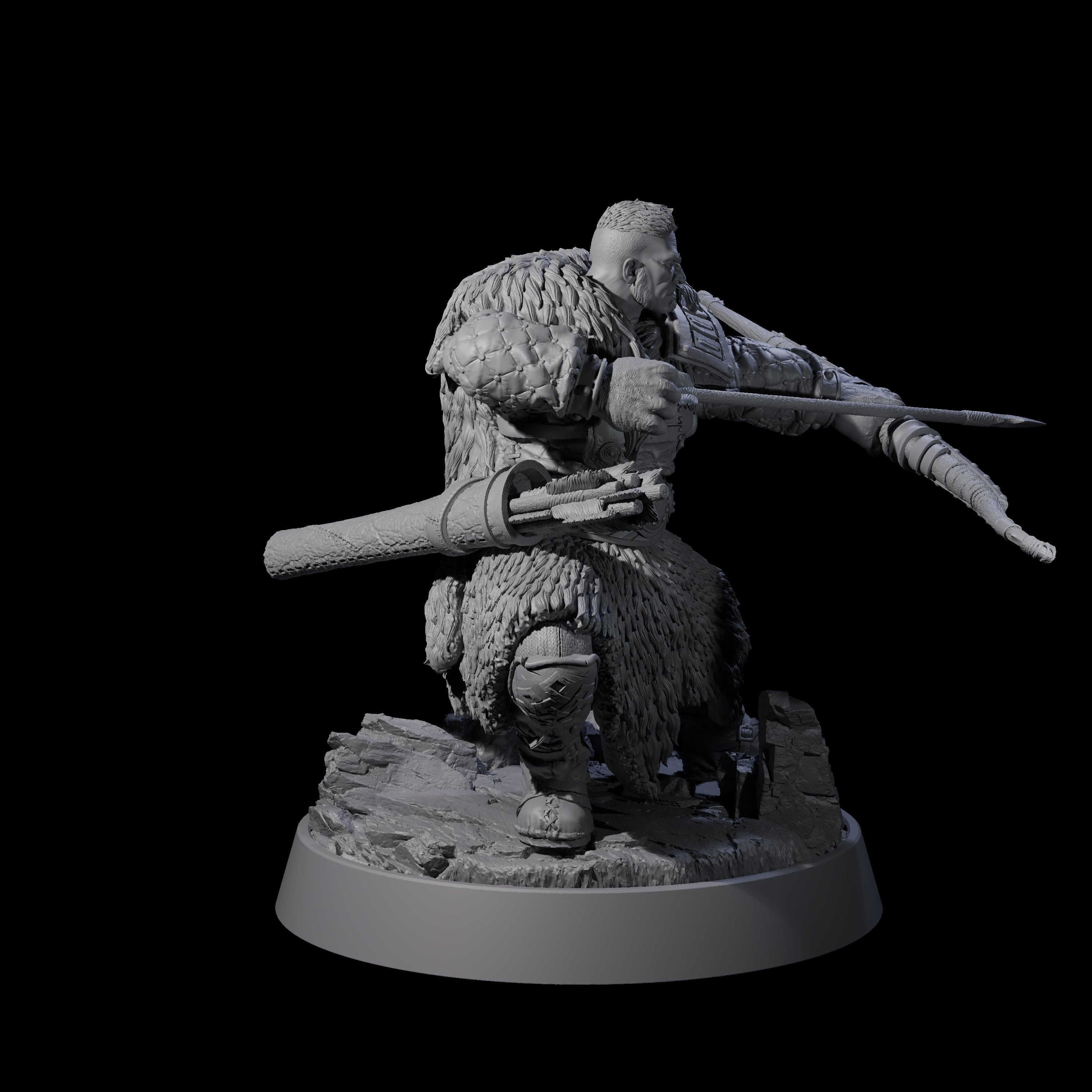 Veteran Viking Warrior E Miniature for Dungeons and Dragons, Pathfinder or other TTRPGs