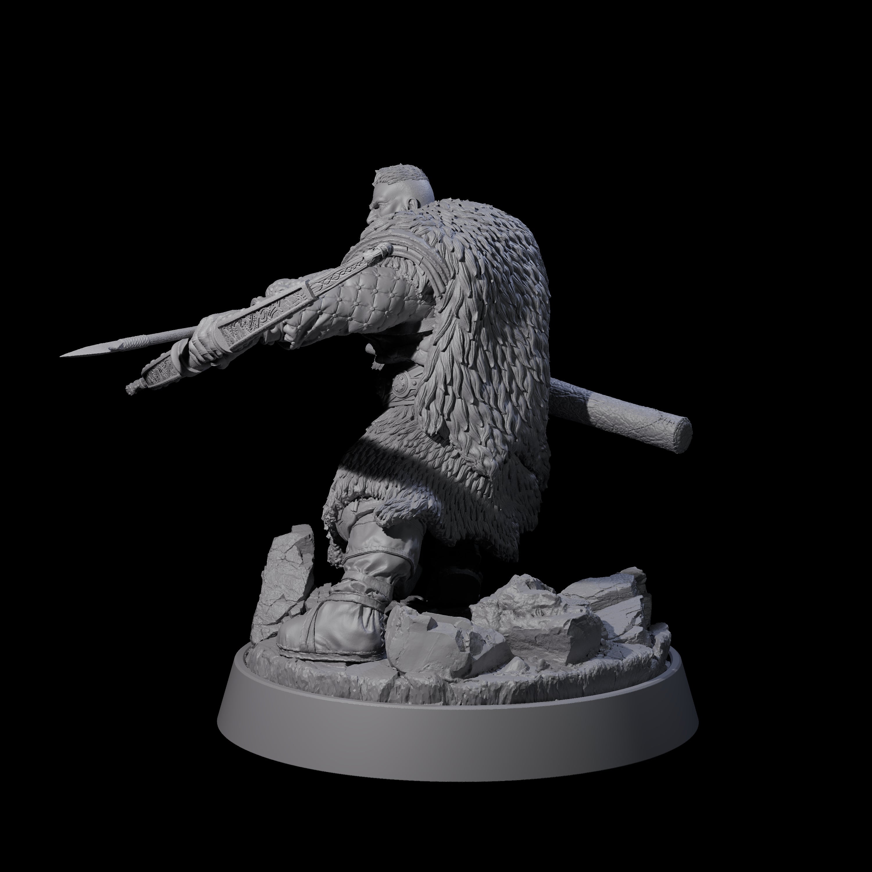 Veteran Viking Warrior E Miniature for Dungeons and Dragons, Pathfinder or other TTRPGs