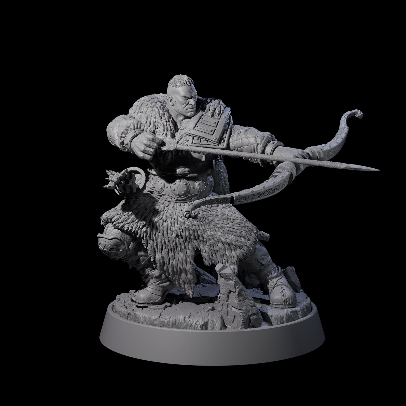 Veteran Viking Warrior E Miniature for Dungeons and Dragons, Pathfinder or other TTRPGs