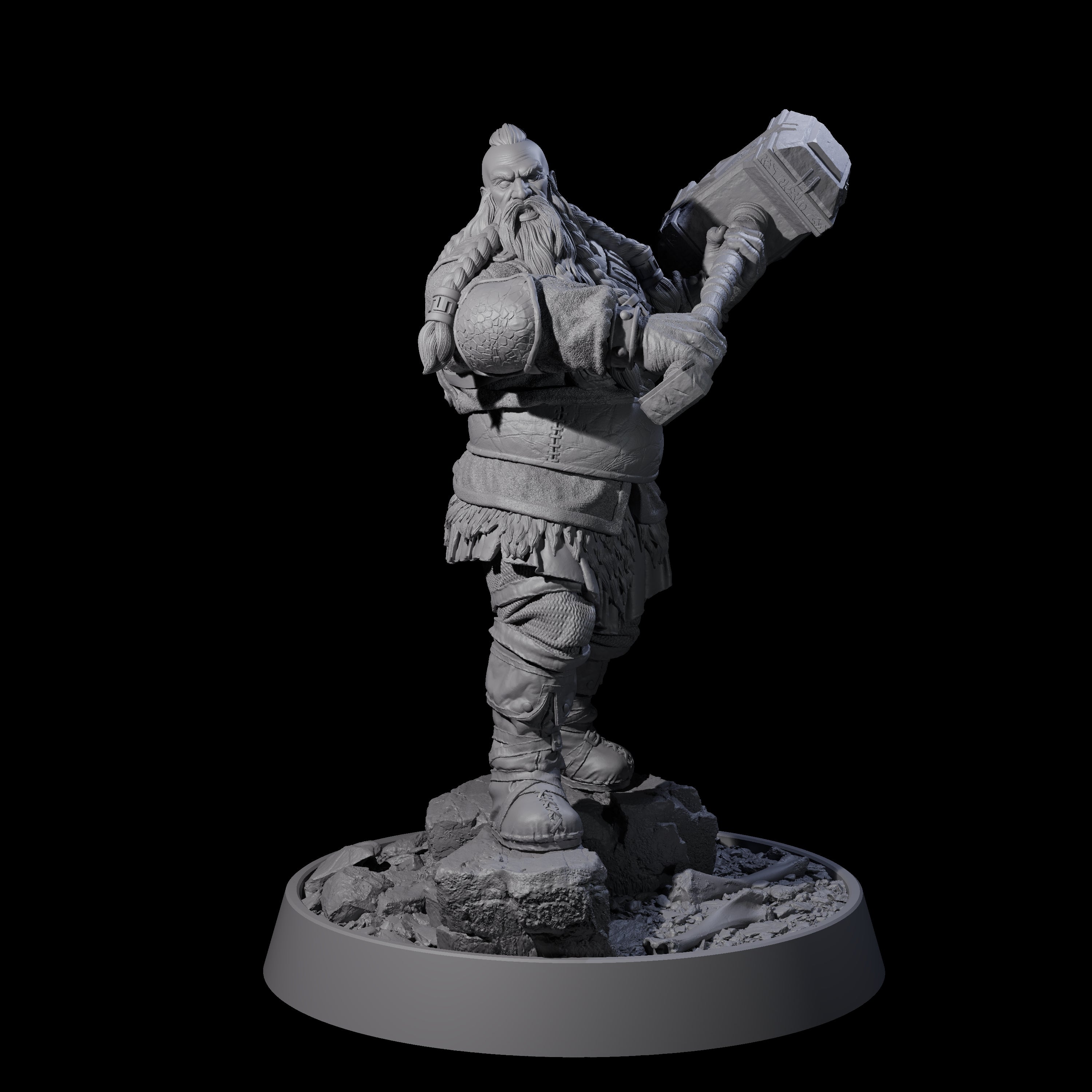 Veteran Viking Warrior F Miniature for Dungeons and Dragons, Pathfinder or other TTRPGs