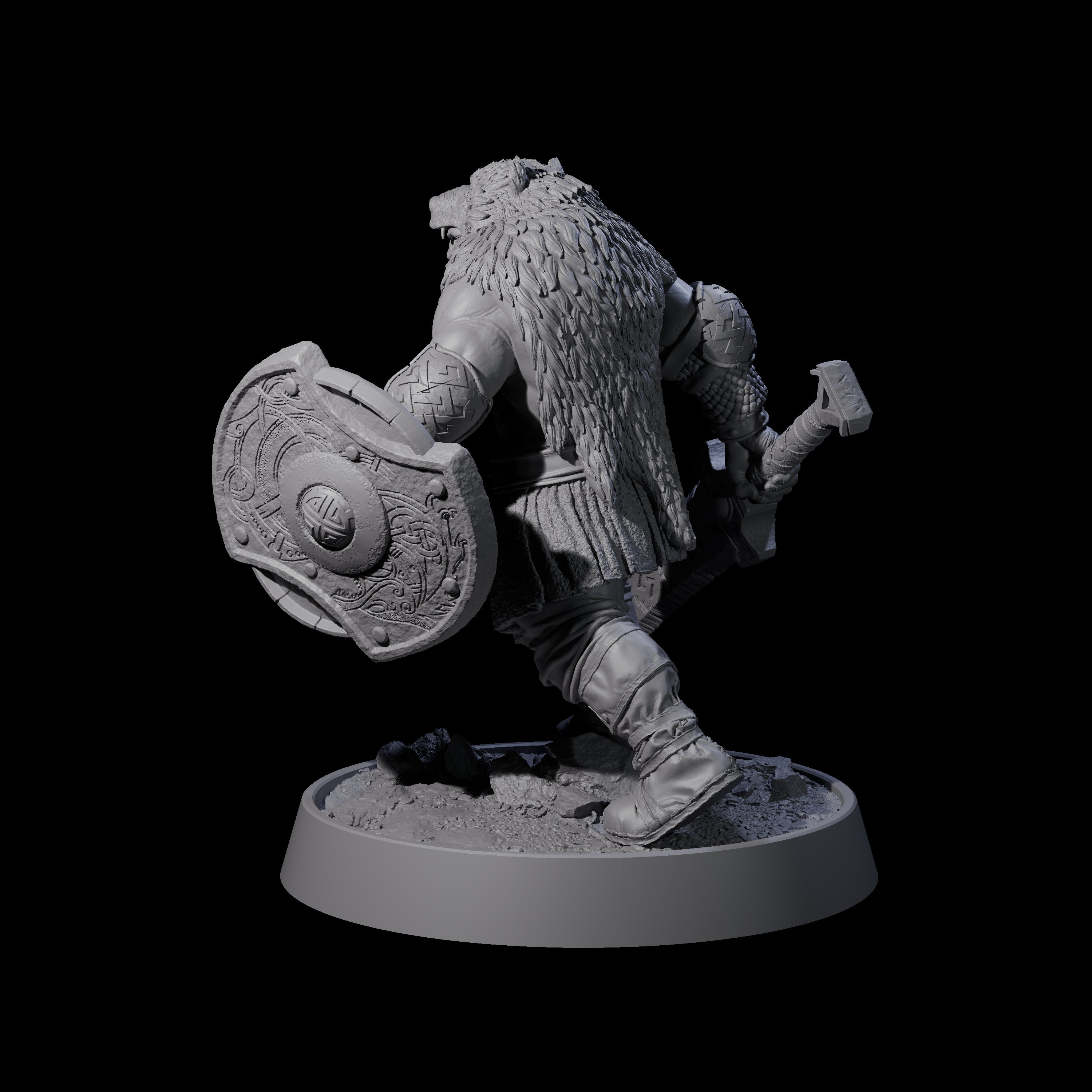Veteran Viking Warrior H Miniature for Dungeons and Dragons, Pathfinder or other TTRPGs