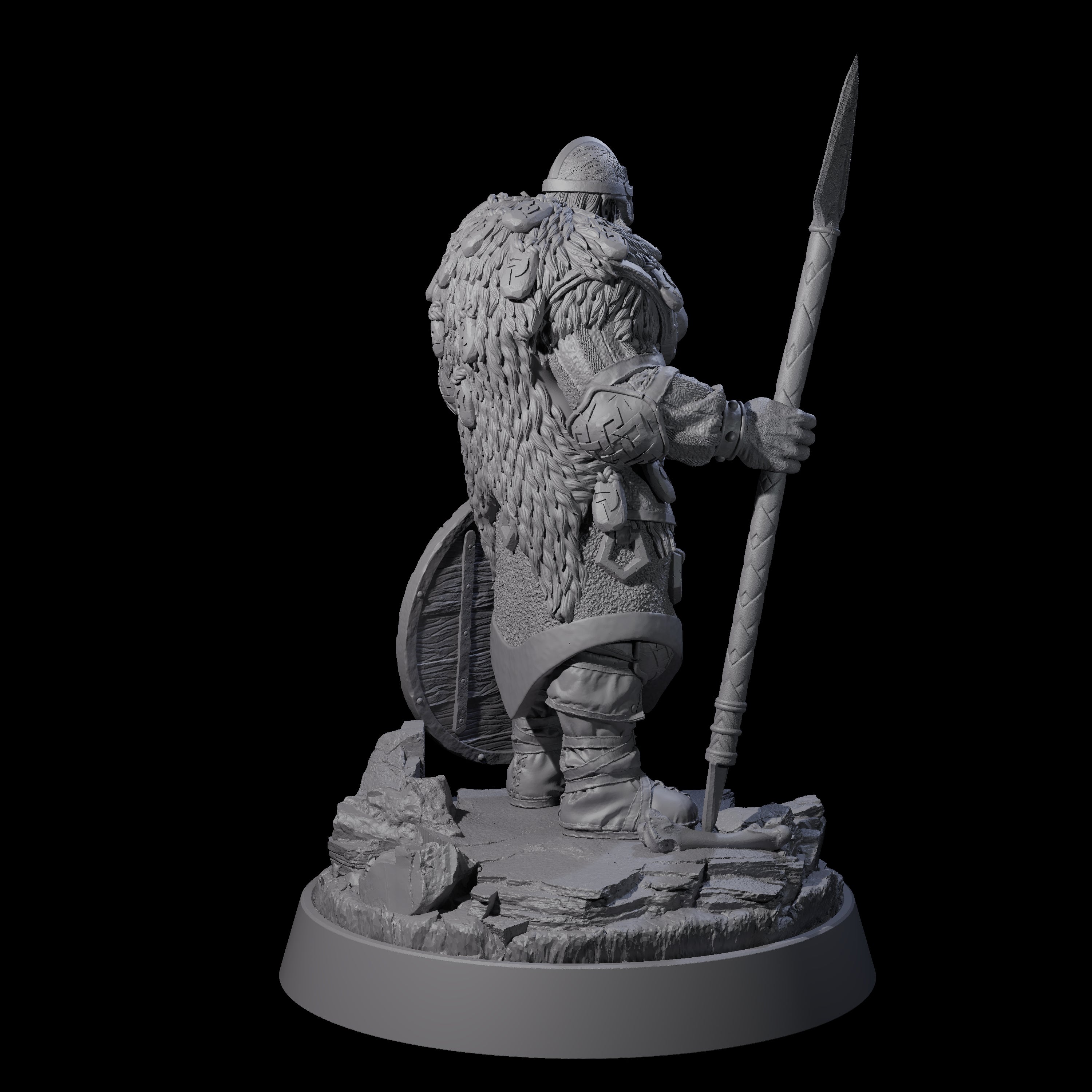 Veteran Viking Warrior I Miniature for Dungeons and Dragons, Pathfinder or other TTRPGs