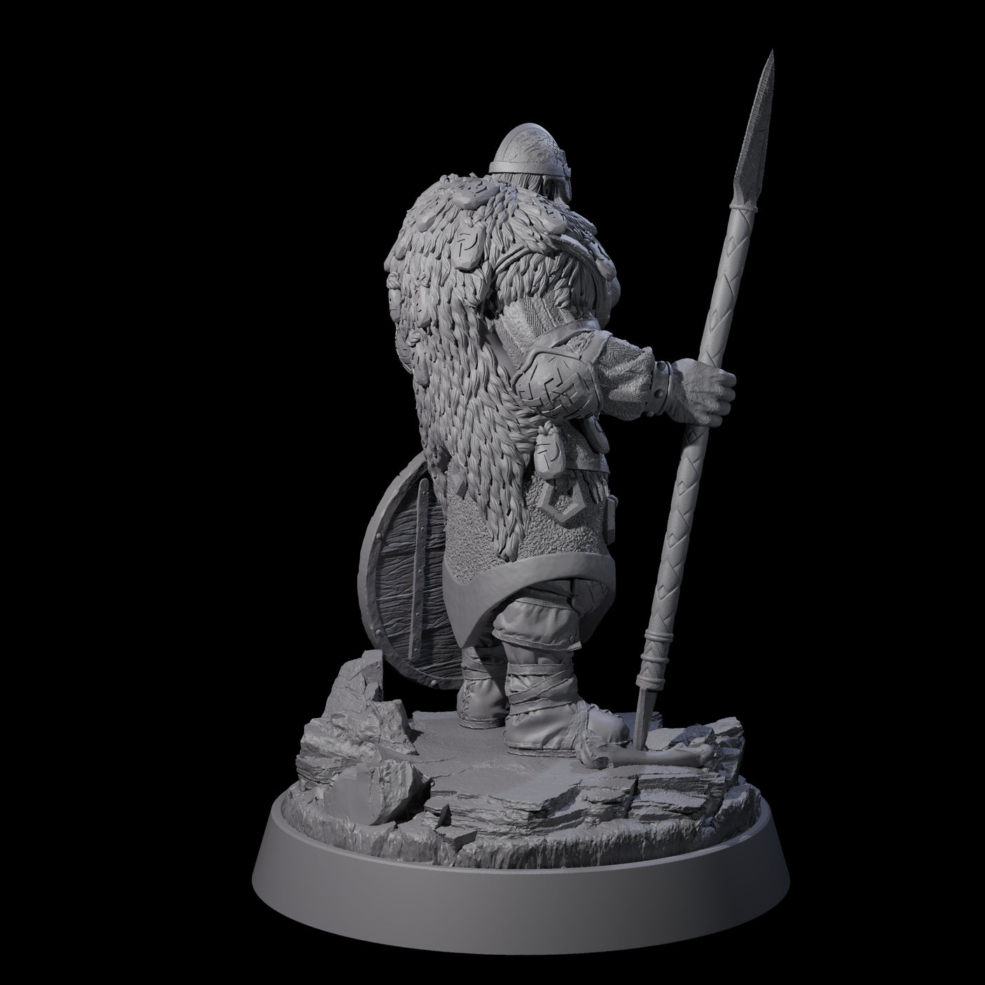 Veteran Viking Warrior I Miniature for Dungeons and Dragons, Pathfinder or other TTRPGs