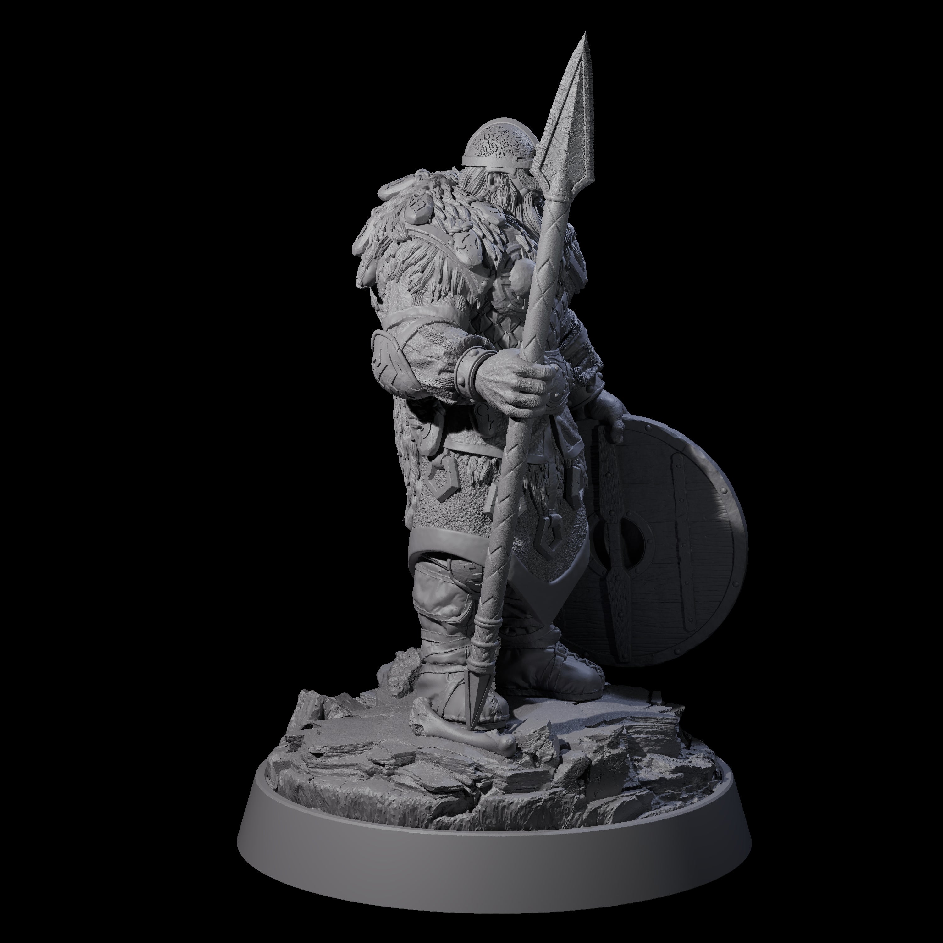 Veteran Viking Warrior I Miniature for Dungeons and Dragons, Pathfinder or other TTRPGs