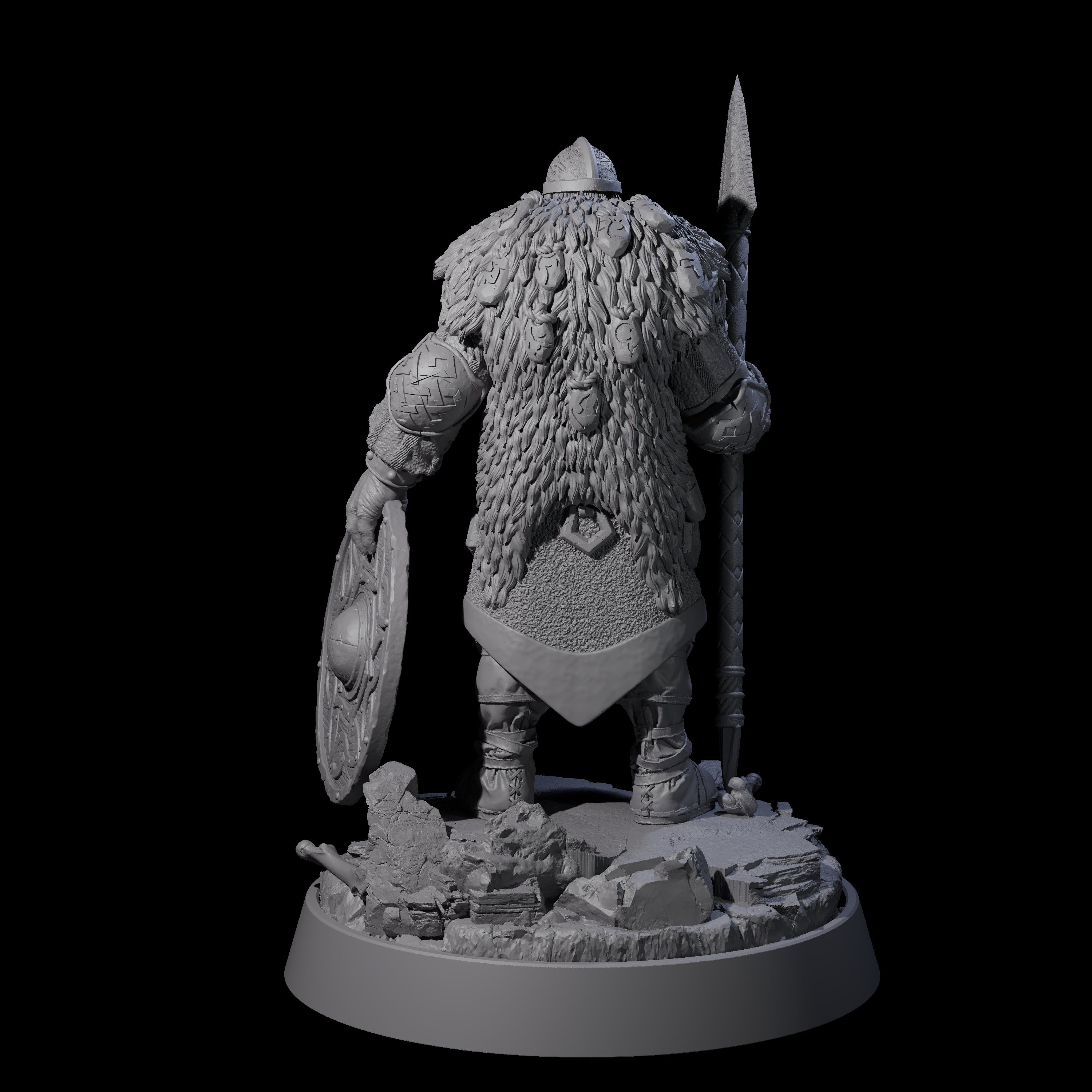 Veteran Viking Warrior I Miniature for Dungeons and Dragons, Pathfinder or other TTRPGs