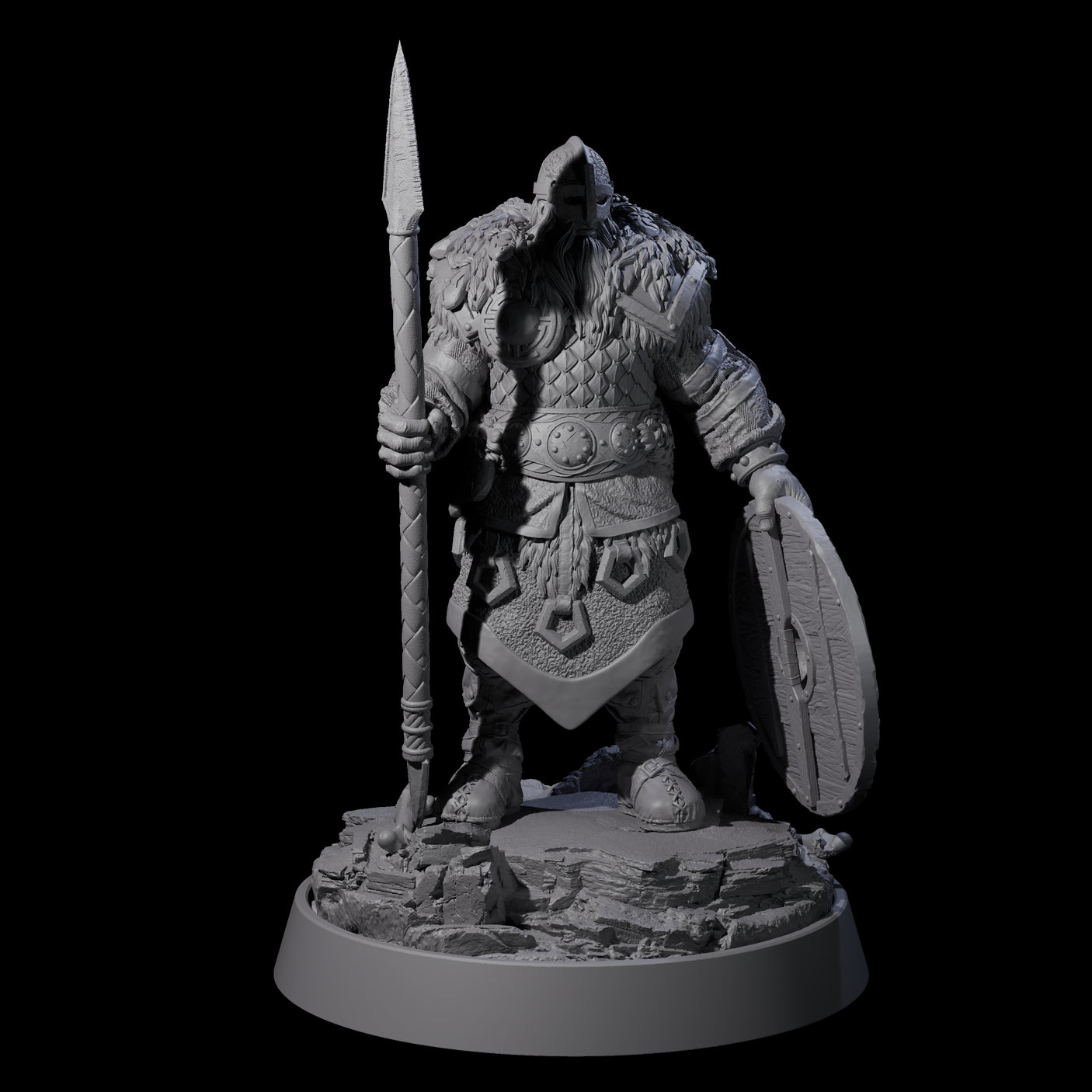 Veteran Viking Warrior I Miniature for Dungeons and Dragons, Pathfinder or other TTRPGs