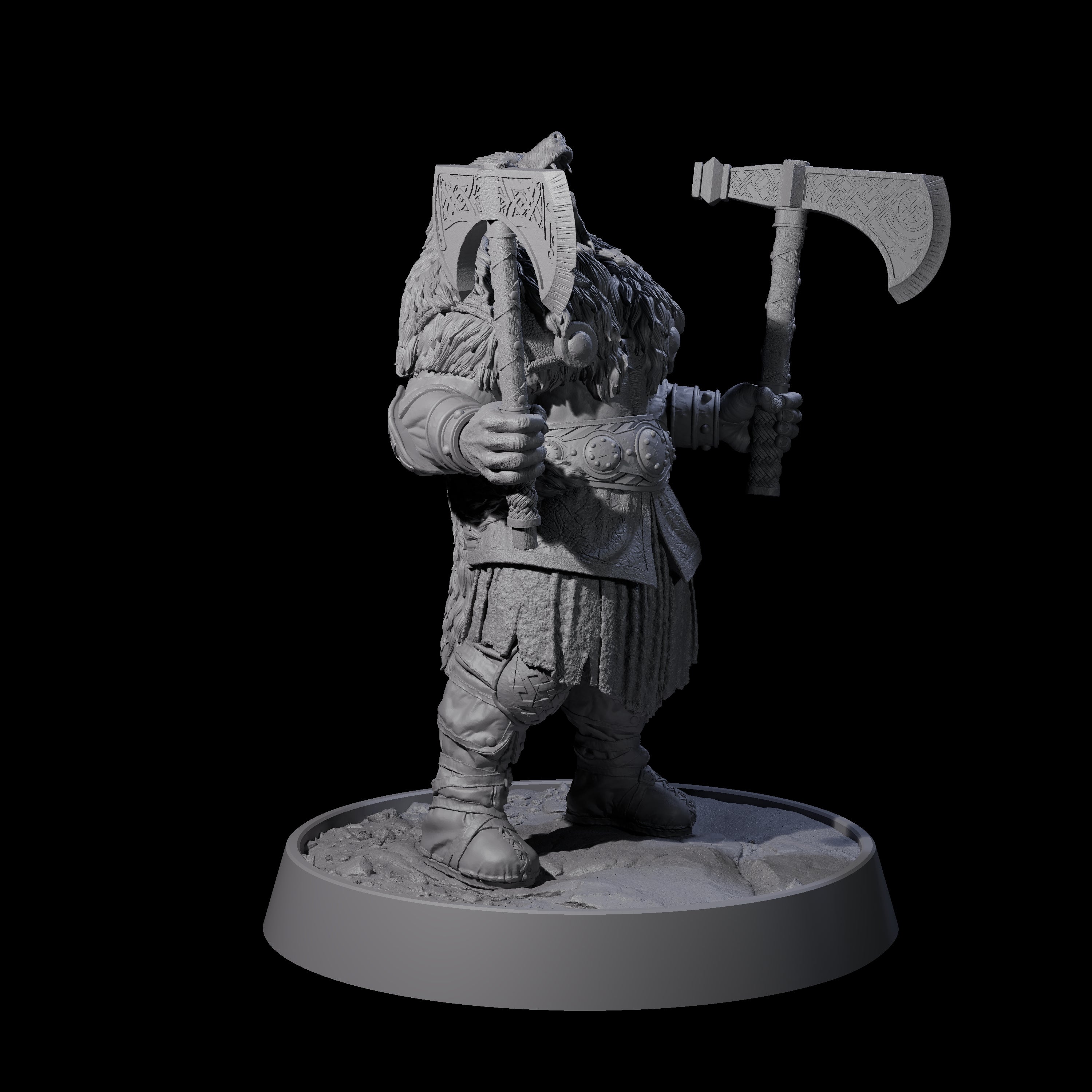 Veteran Viking Warrior K Miniature for Dungeons and Dragons, Pathfinder or other TTRPGs