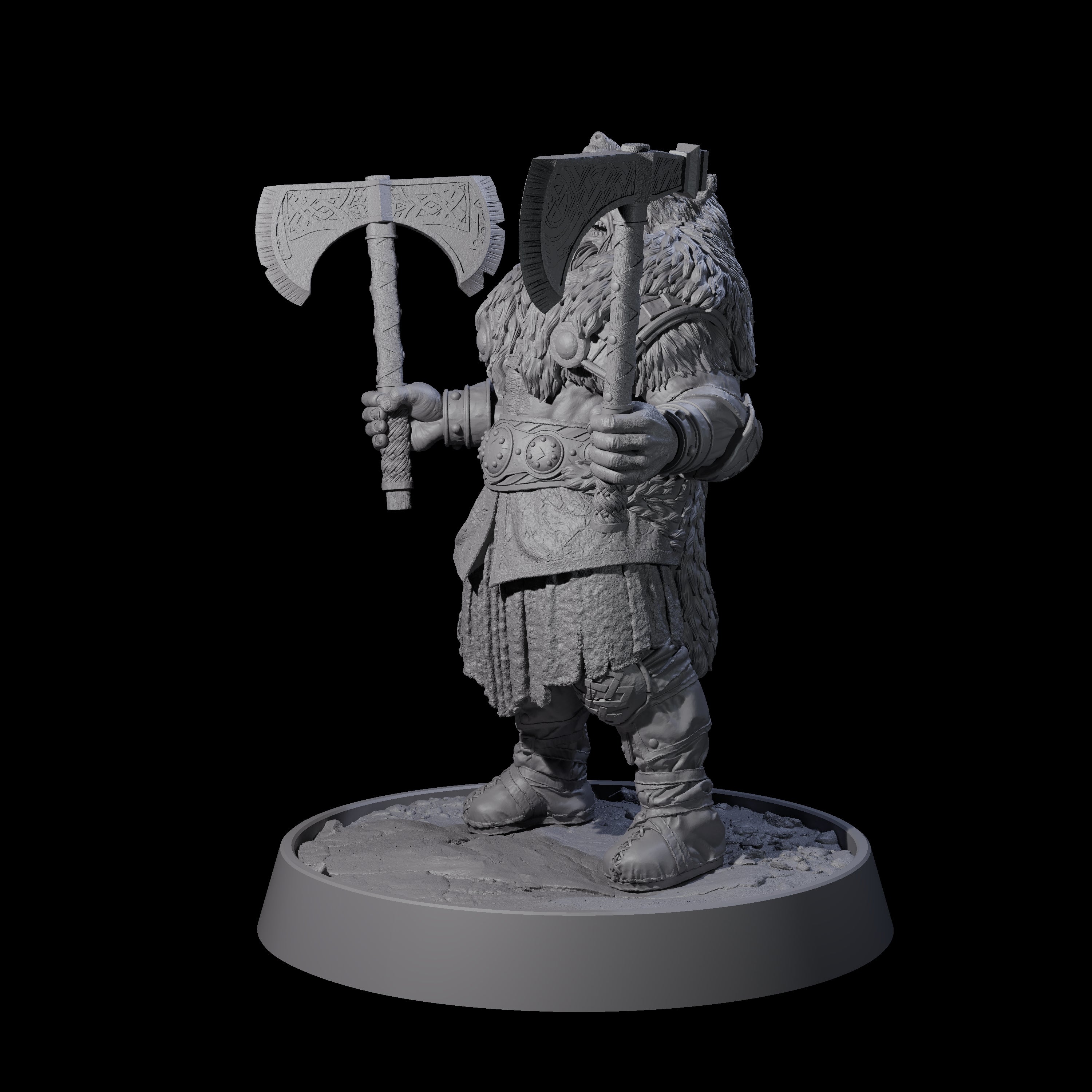 Veteran Viking Warrior K Miniature for Dungeons and Dragons, Pathfinder or other TTRPGs